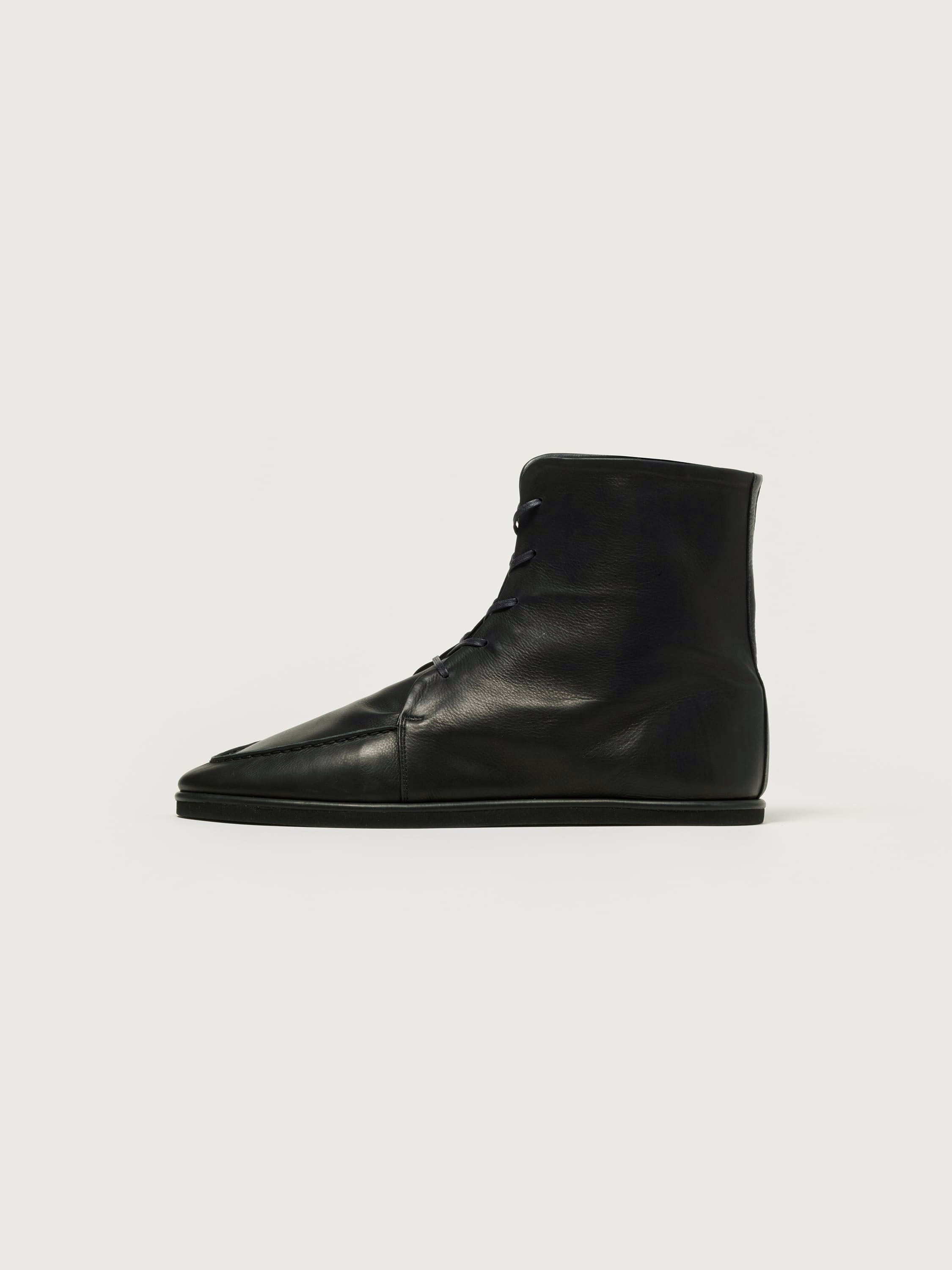 SOFT LEATHER LACE-UP BOOTS 詳細画像 BLACK 2