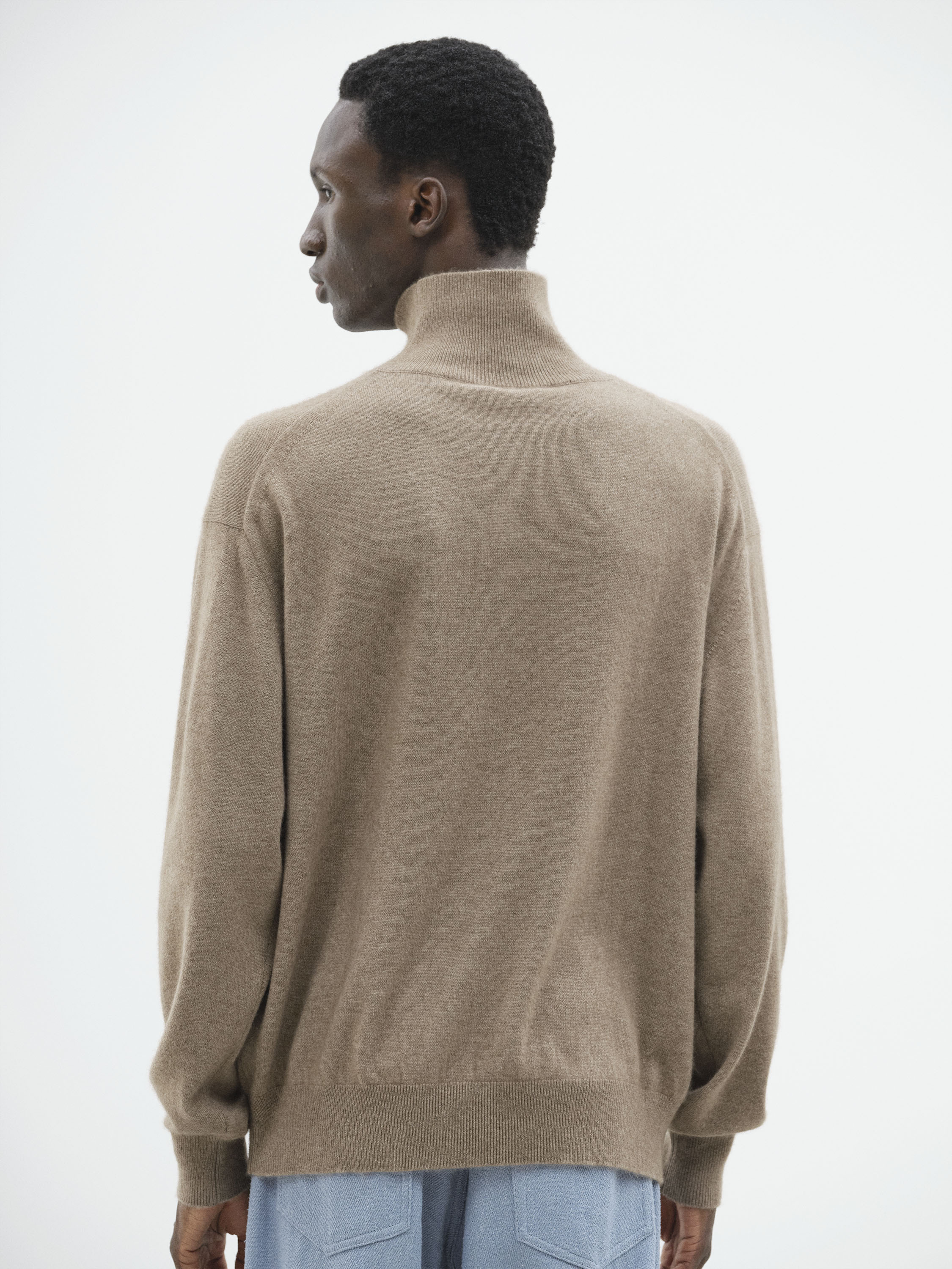 BABY CASHMERE KNIT TURTLE 詳細画像 NATURAL BROWN 4