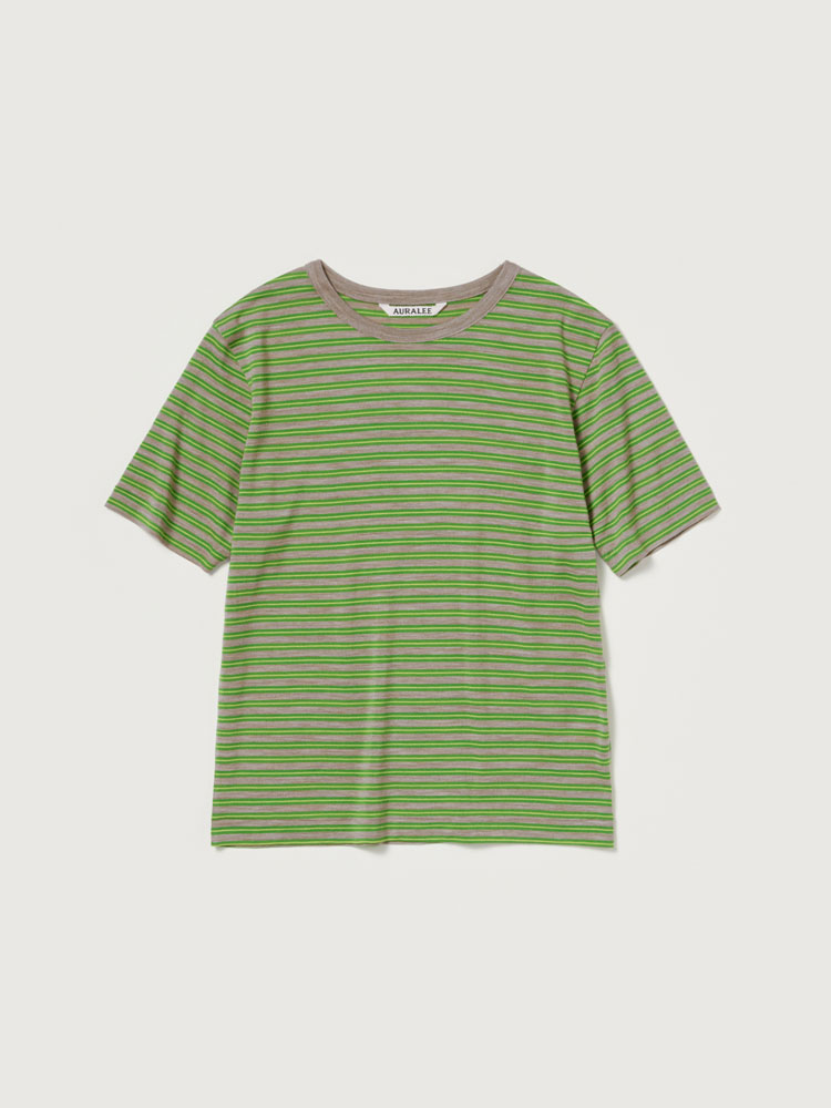 SOFT SMOOTH WOOL STRIPE JERSEY TEE