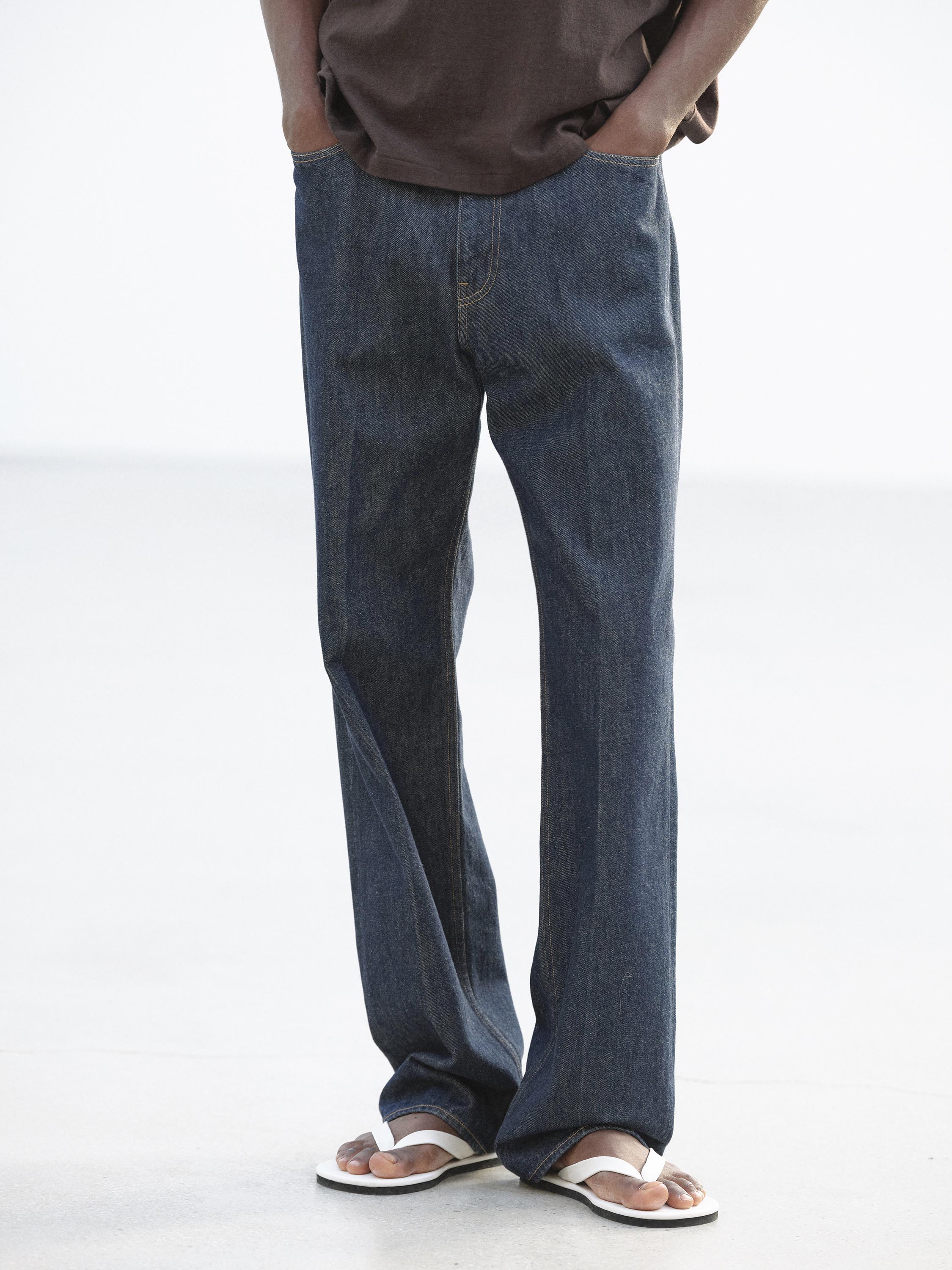 パンツ AURALEE WASHED HARD TWIST DENIM 5P PANTS AURALEE - HARD TWIST DENIM 5P PANTS INDIGO – SOLAR MTP