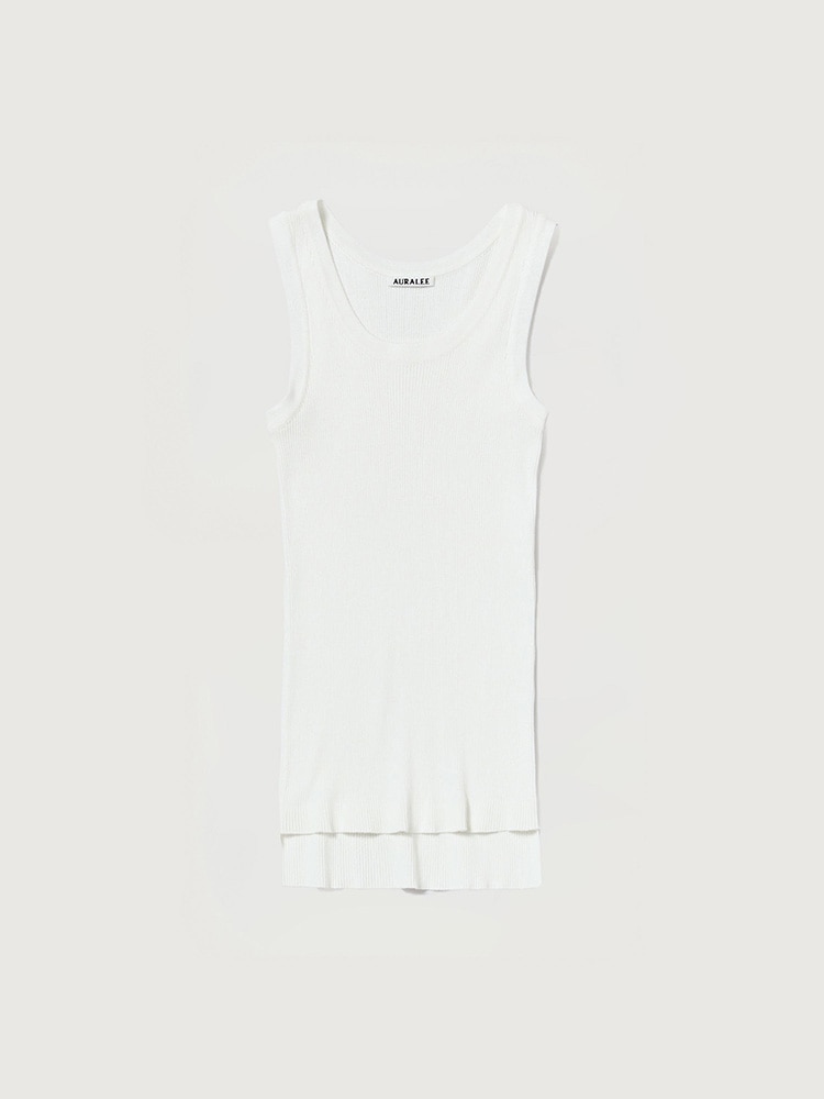 COTTON HIGH GAUGE RIB KNIT TANK