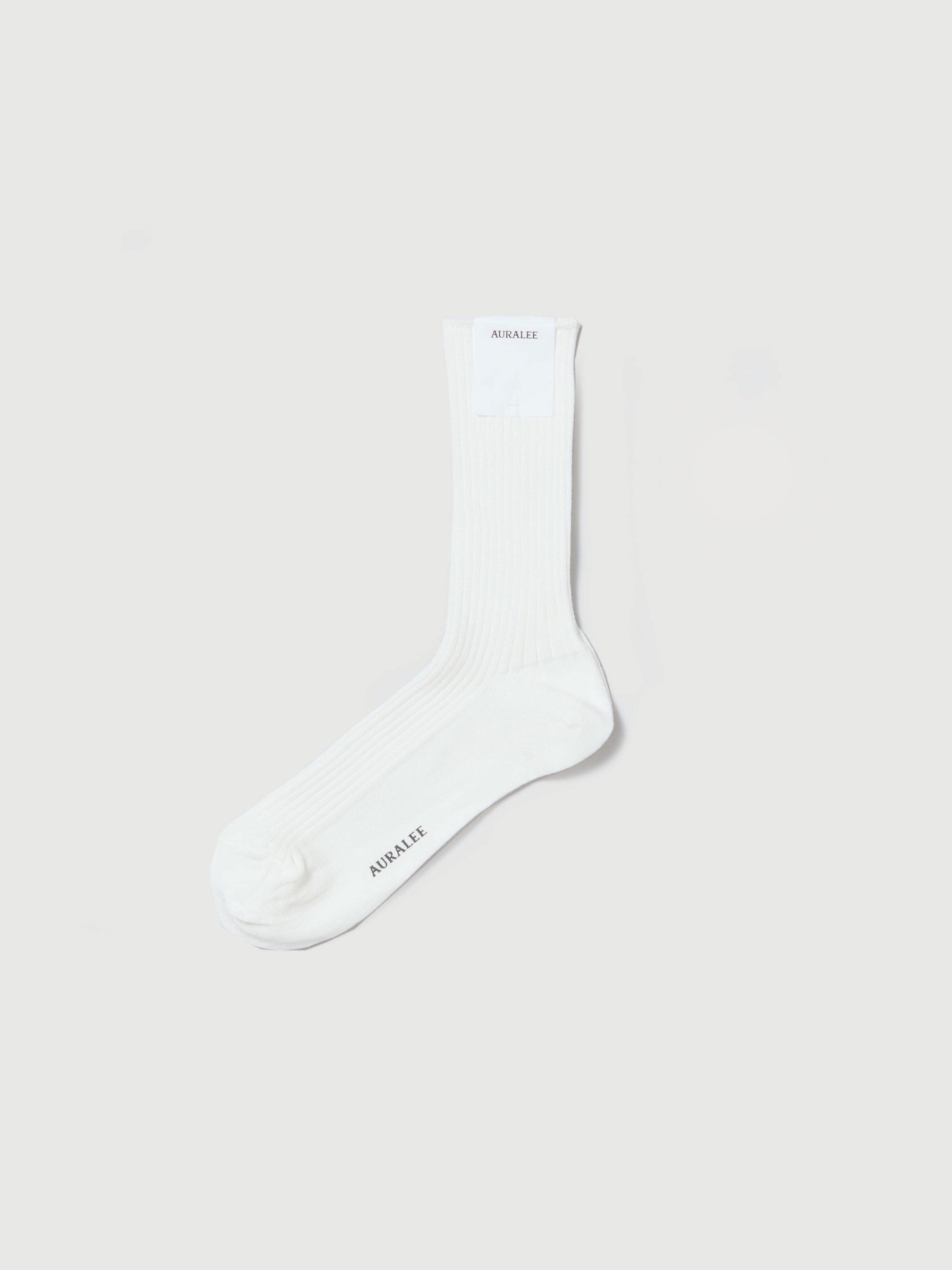 GIZA HIGH GAUGE SOCKS 詳細画像 WHITE 1