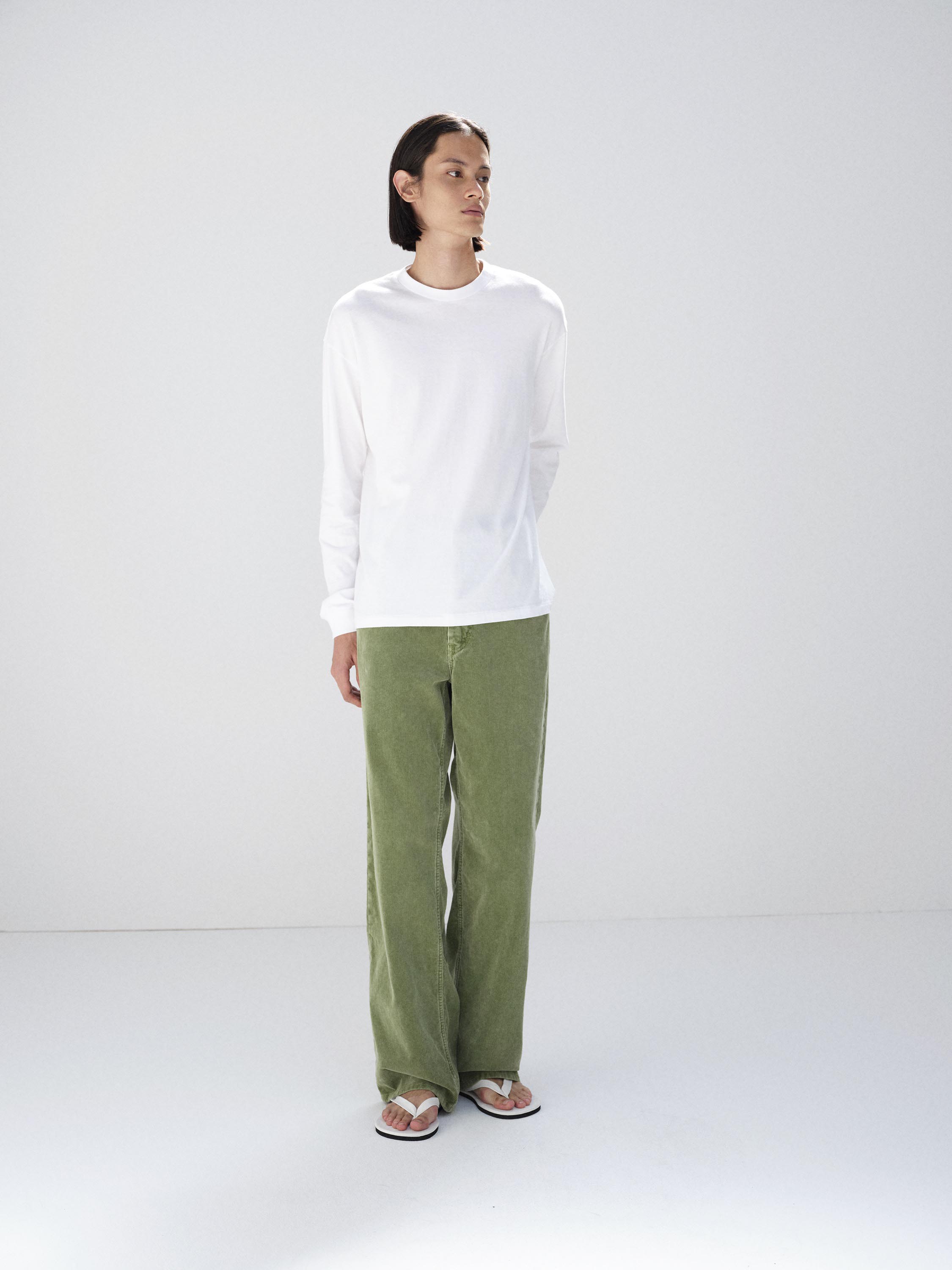 SEAMLESS L/S TEE 詳細画像 WHITE 1