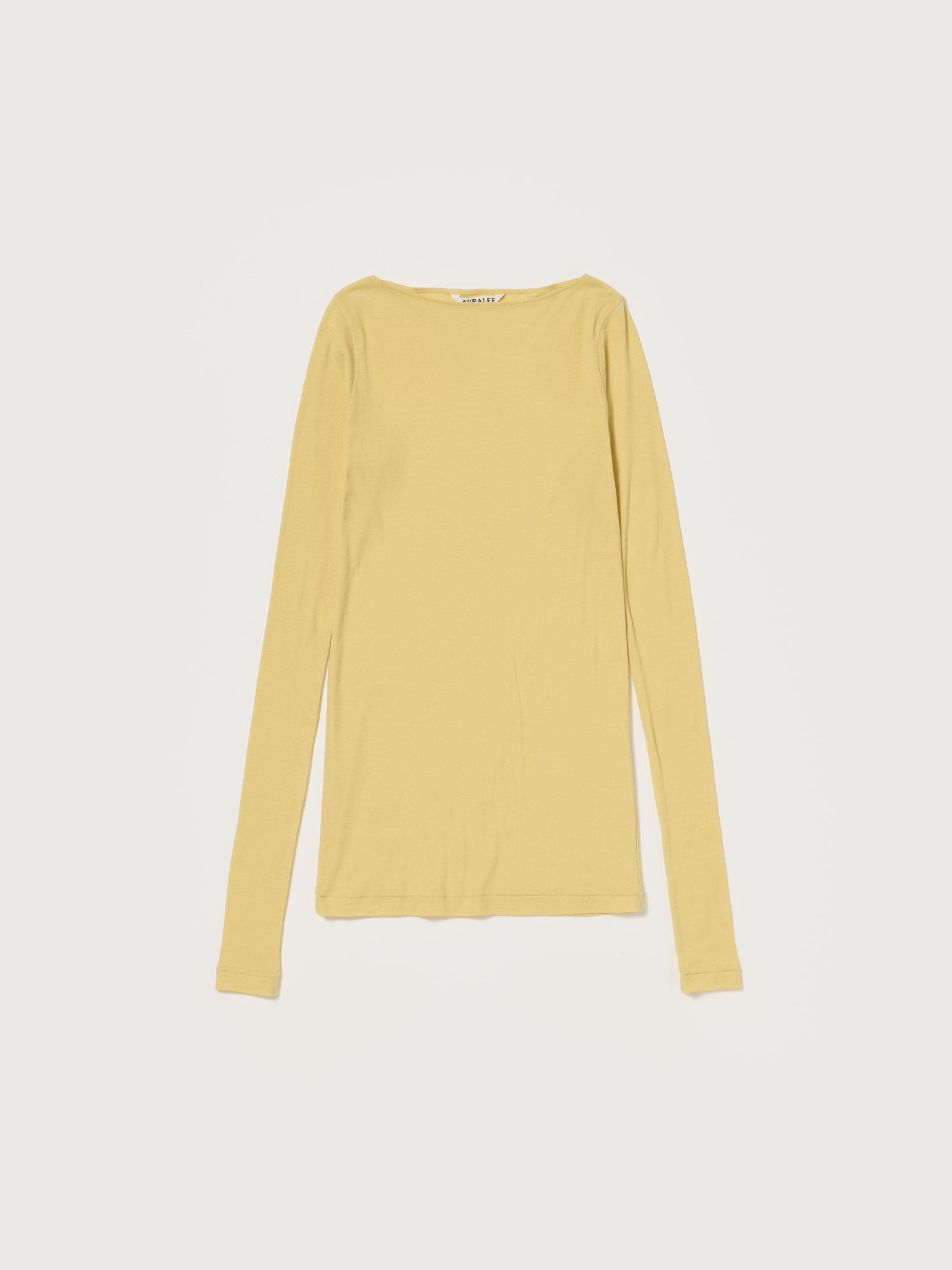 SUPER HIGH GAUGE SHEER RIB BOAT NECK L/S TEE 詳細画像 MUSTARD 4