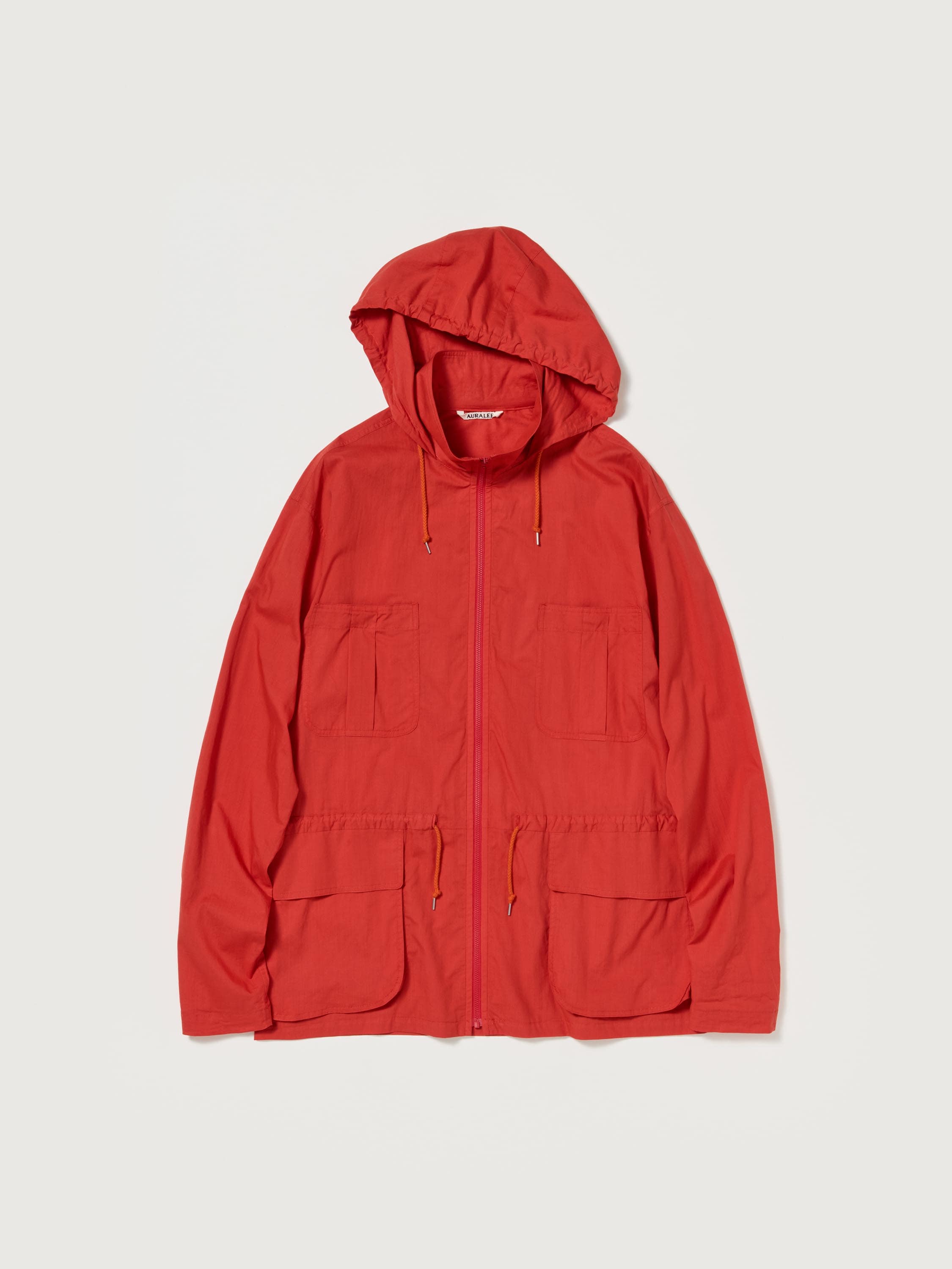 SUPER FINE COTTON LAWN HOODED BLOUSON 詳細画像 RED 5