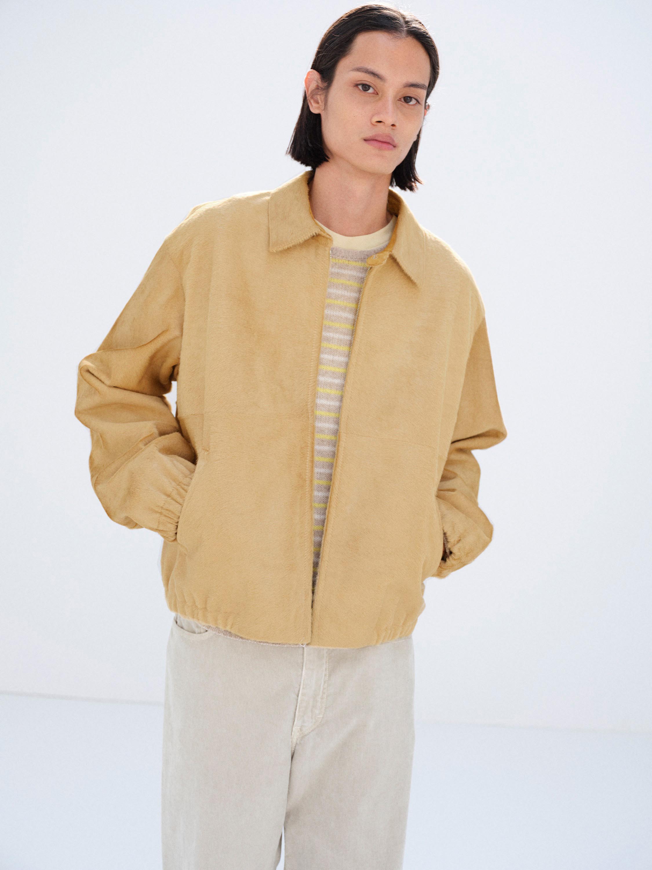 CALF HAIR ZIP BLOUSON 詳細画像 BEIGE 1