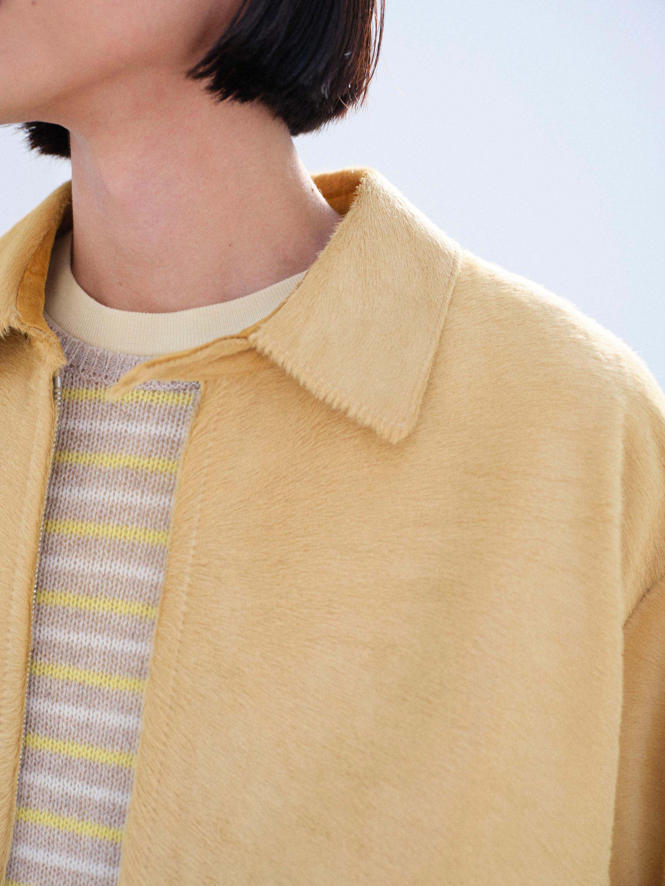 CALF HAIR ZIP BLOUSON 詳細画像 BEIGE 4