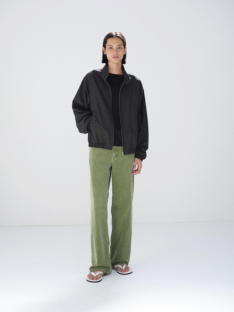ULTRA FINE TROPICAL WOOL ZIP BLOUSON