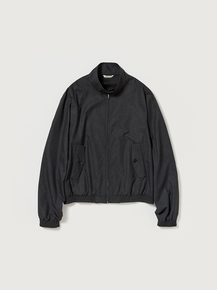 ULTRA FINE TROPICAL WOOL ZIP BLOUSON