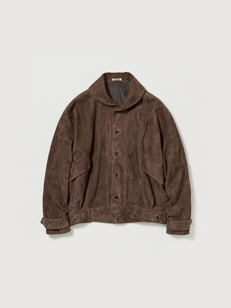 SILKY GRAIN SUEDE BLOUSON