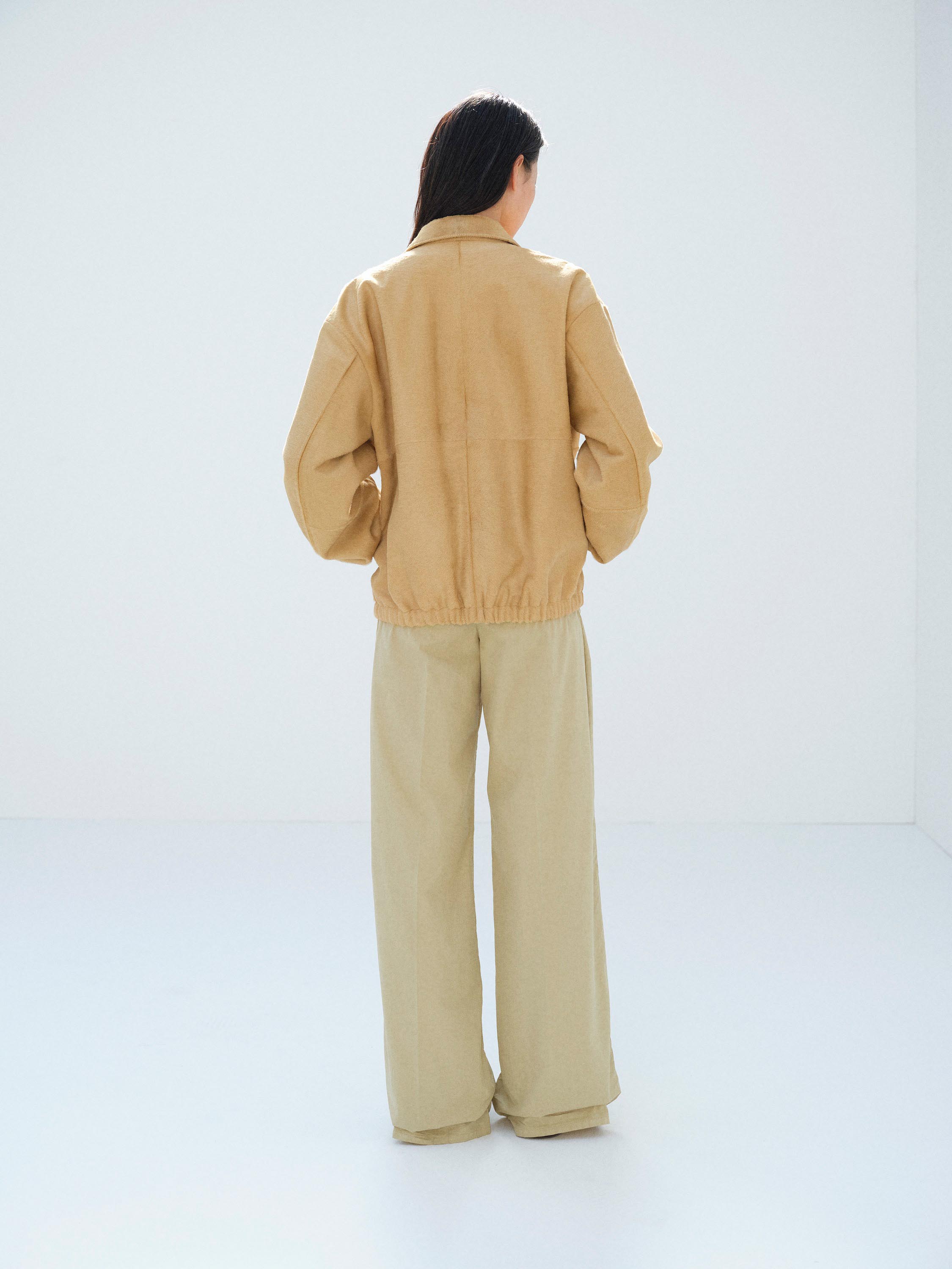 CALF HAIR ZIP BLOUSON 詳細画像 BEIGE 5