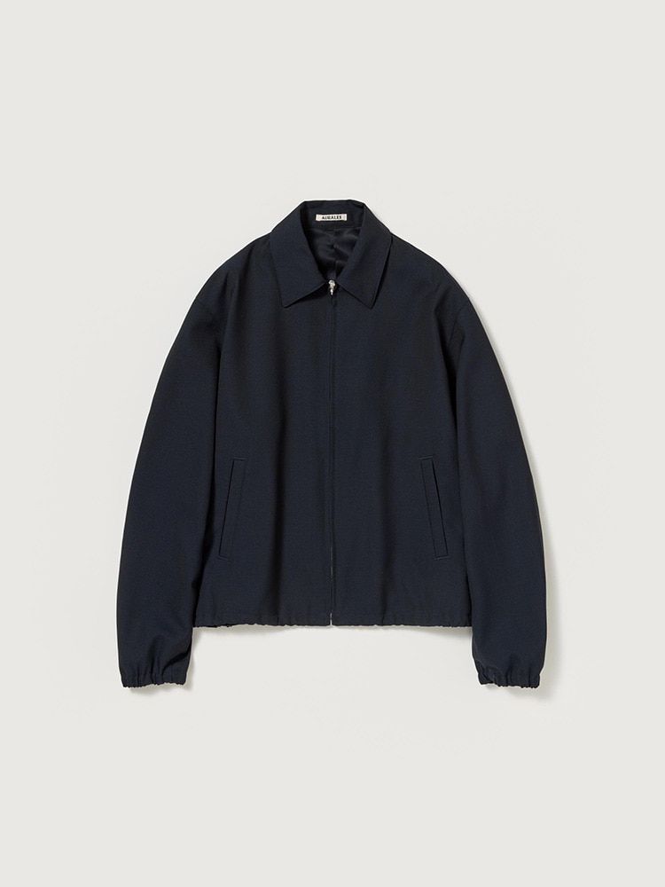 WOOL KID MOHAIR HOPSACK ZIP BLOUSON