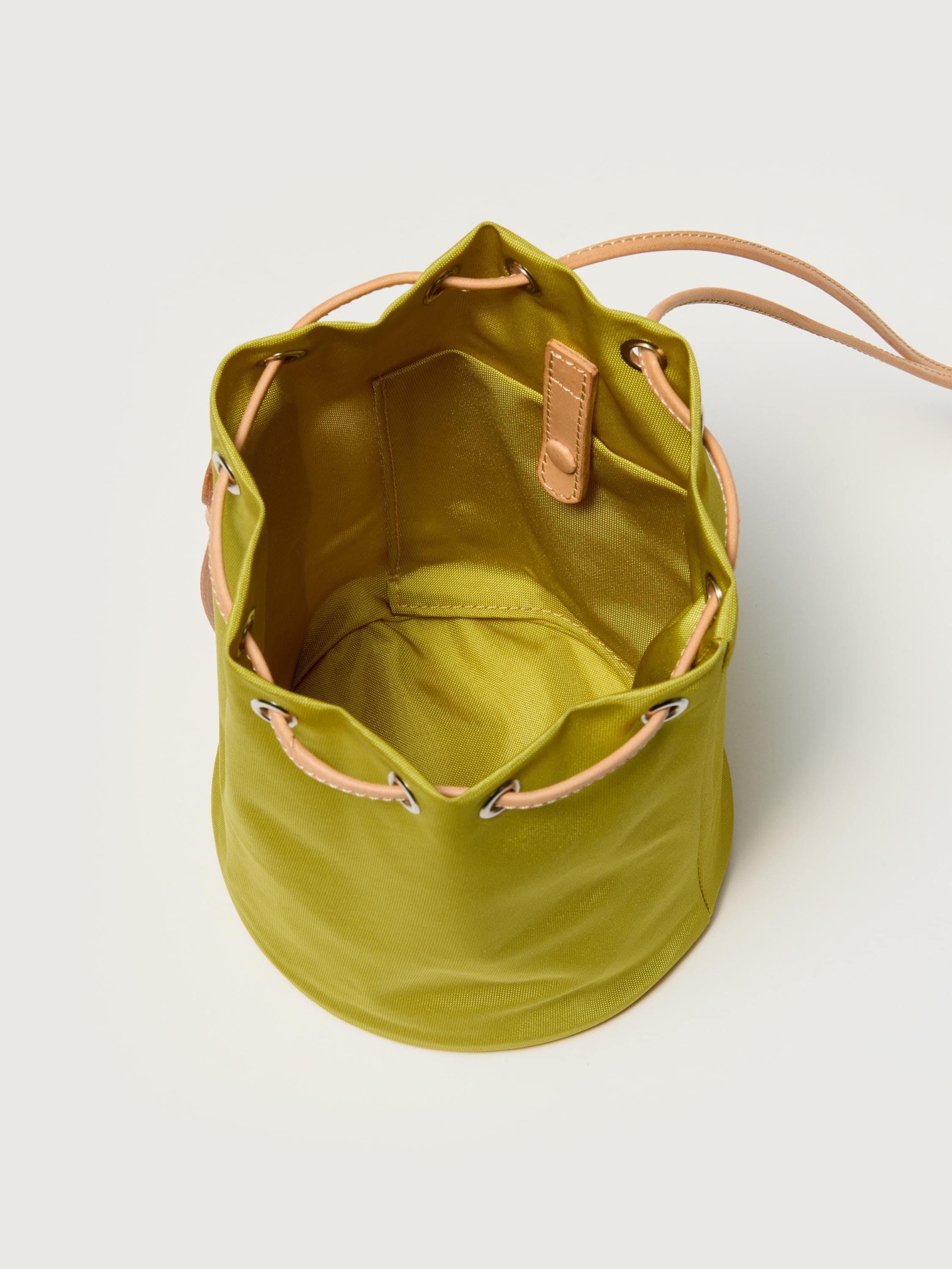 CORDURA NYLON SMALL SHOULDER BAG MADE BY AETA 詳細画像 LIME YELLOW 2