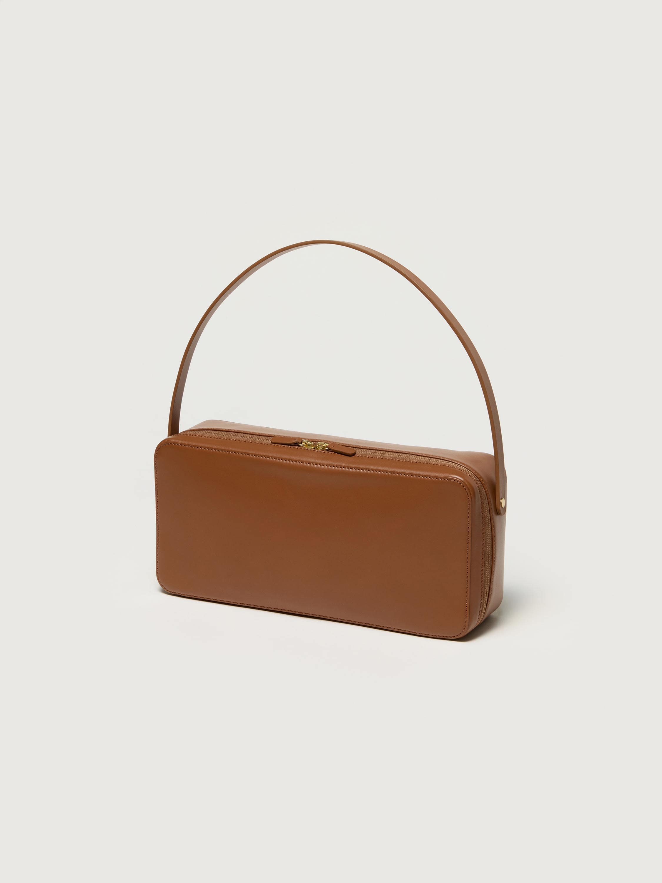 LEATHER SQUARE BAG MADE BY AETA 詳細画像 BROWN 1