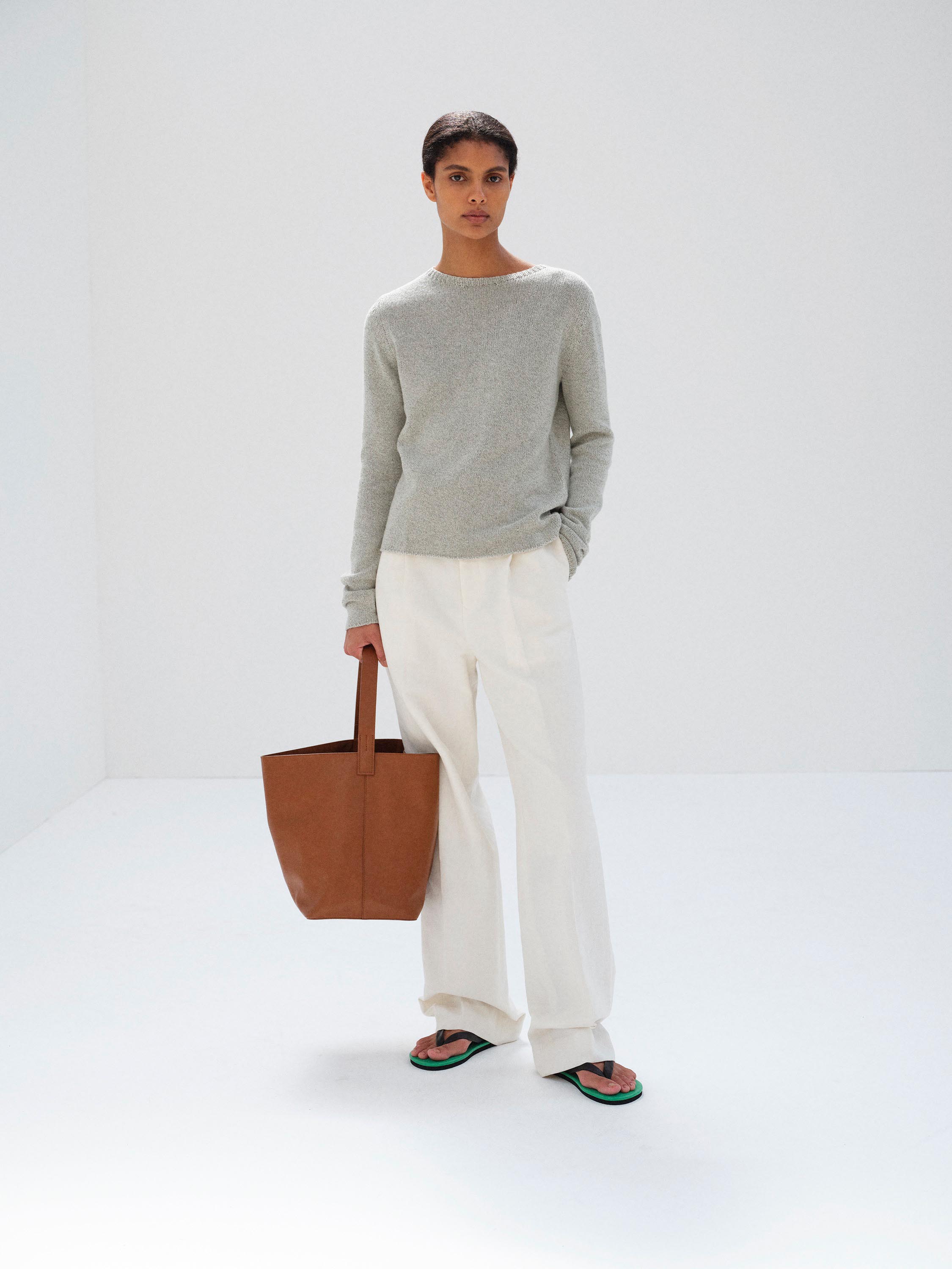 LEATHER TOTE BAG MADE BY AETA 詳細画像 BROWN 4