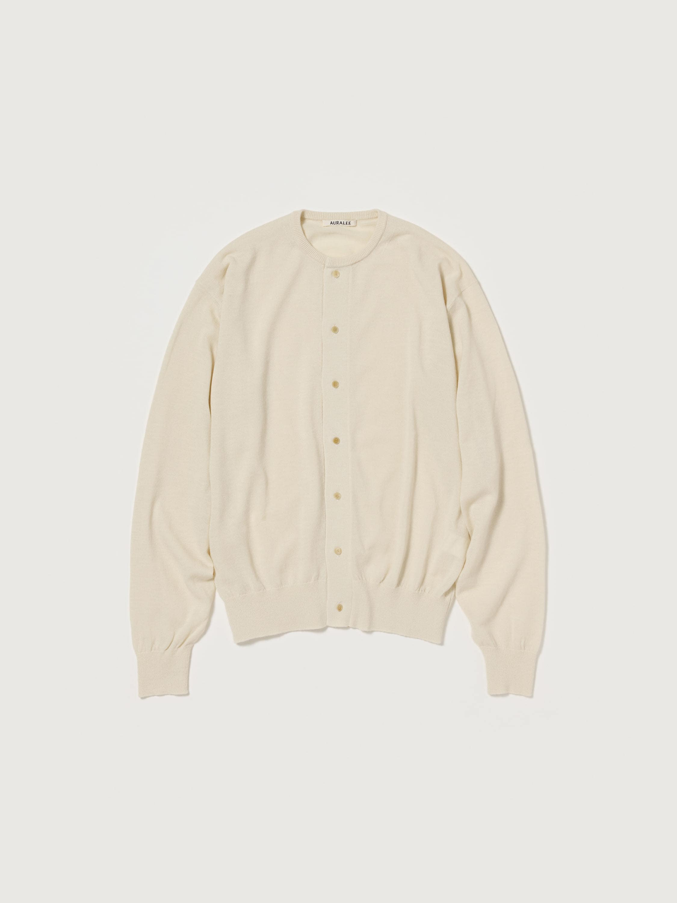 CASHMERE HARD TWIST KNIT CARDIGAN 詳細画像 IVORY WHITE 4