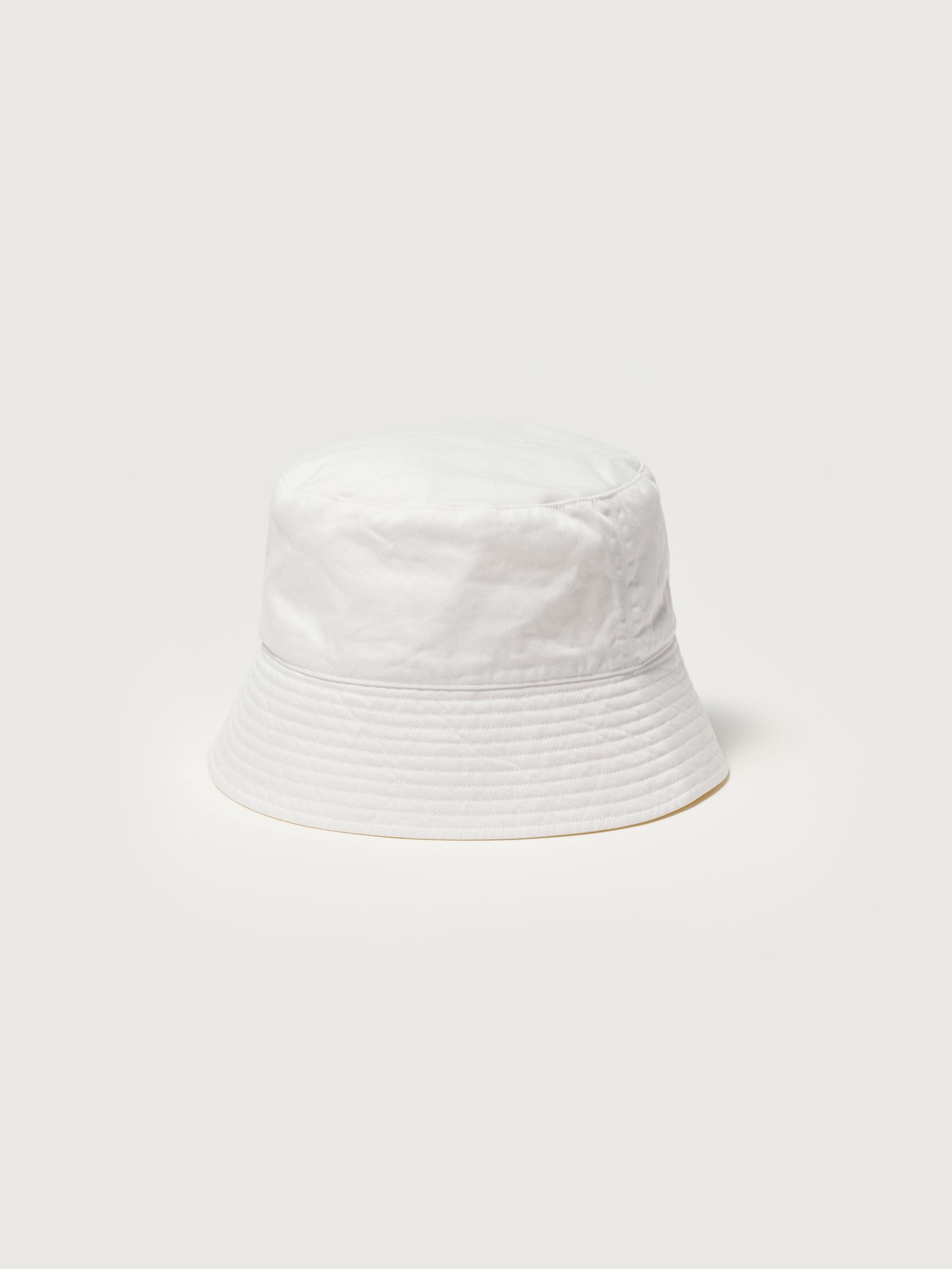 GARMENT-DYED FINX CHINO BUCKET HAT MADE BY KIJIMA TAKAYUKI 詳細画像 WHITE 1
