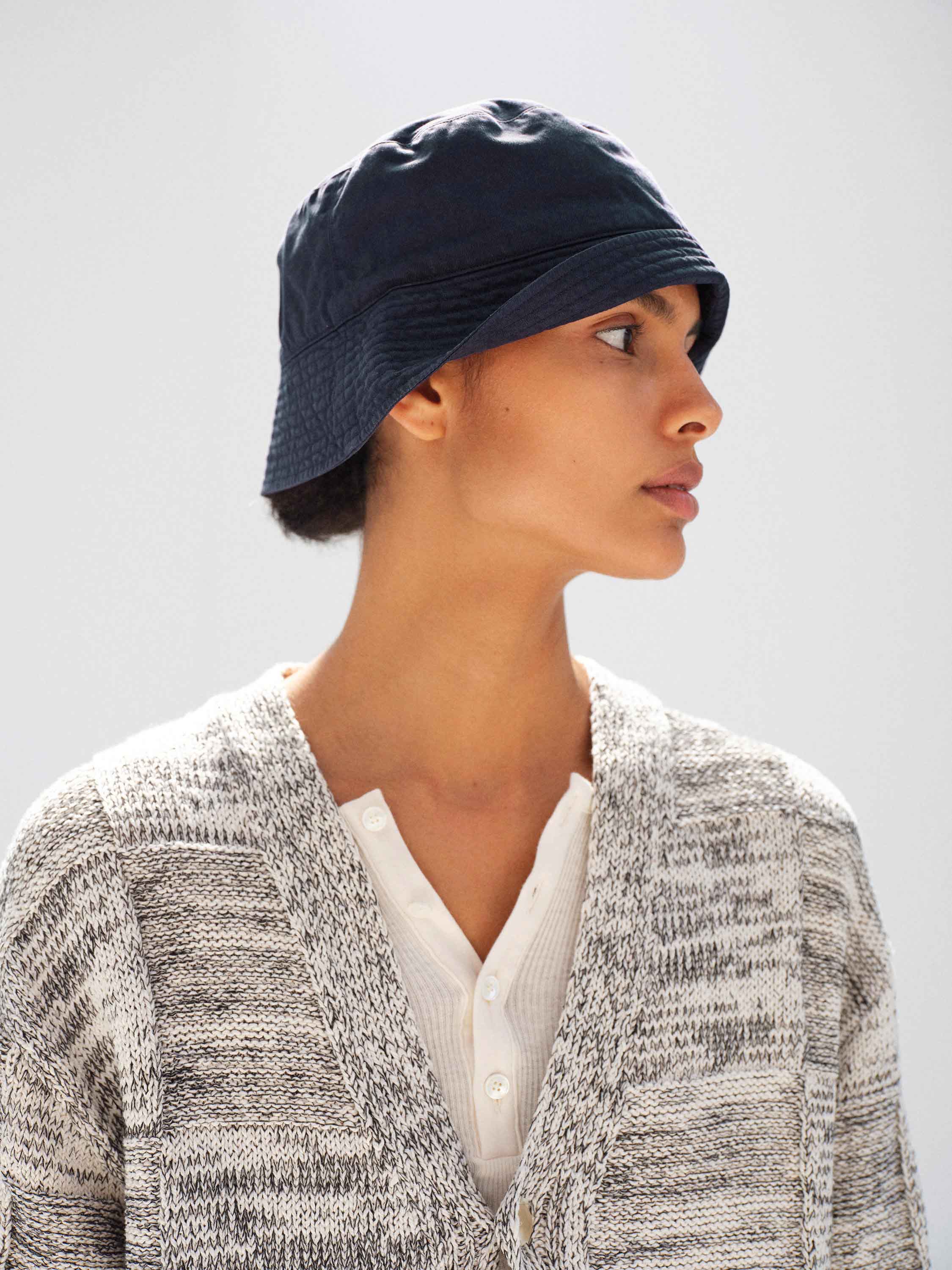 GARMENT-DYED FINX CHINO BUCKET HAT MADE BY KIJIMA TAKAYUKI 詳細画像 NAVY 2