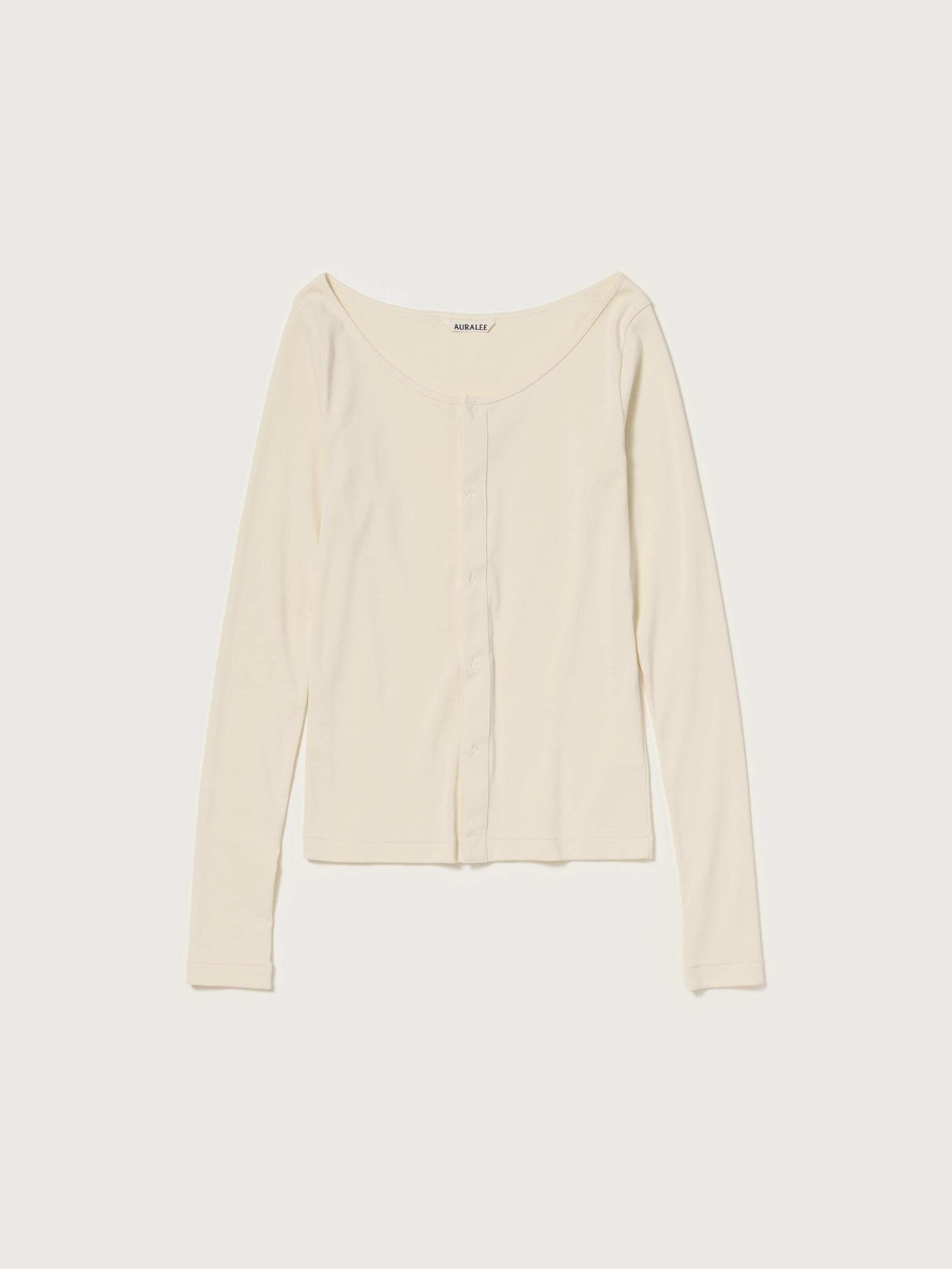 ORGANIC COTTON FINE RIB CARDIGAN 詳細画像 IVORY 1