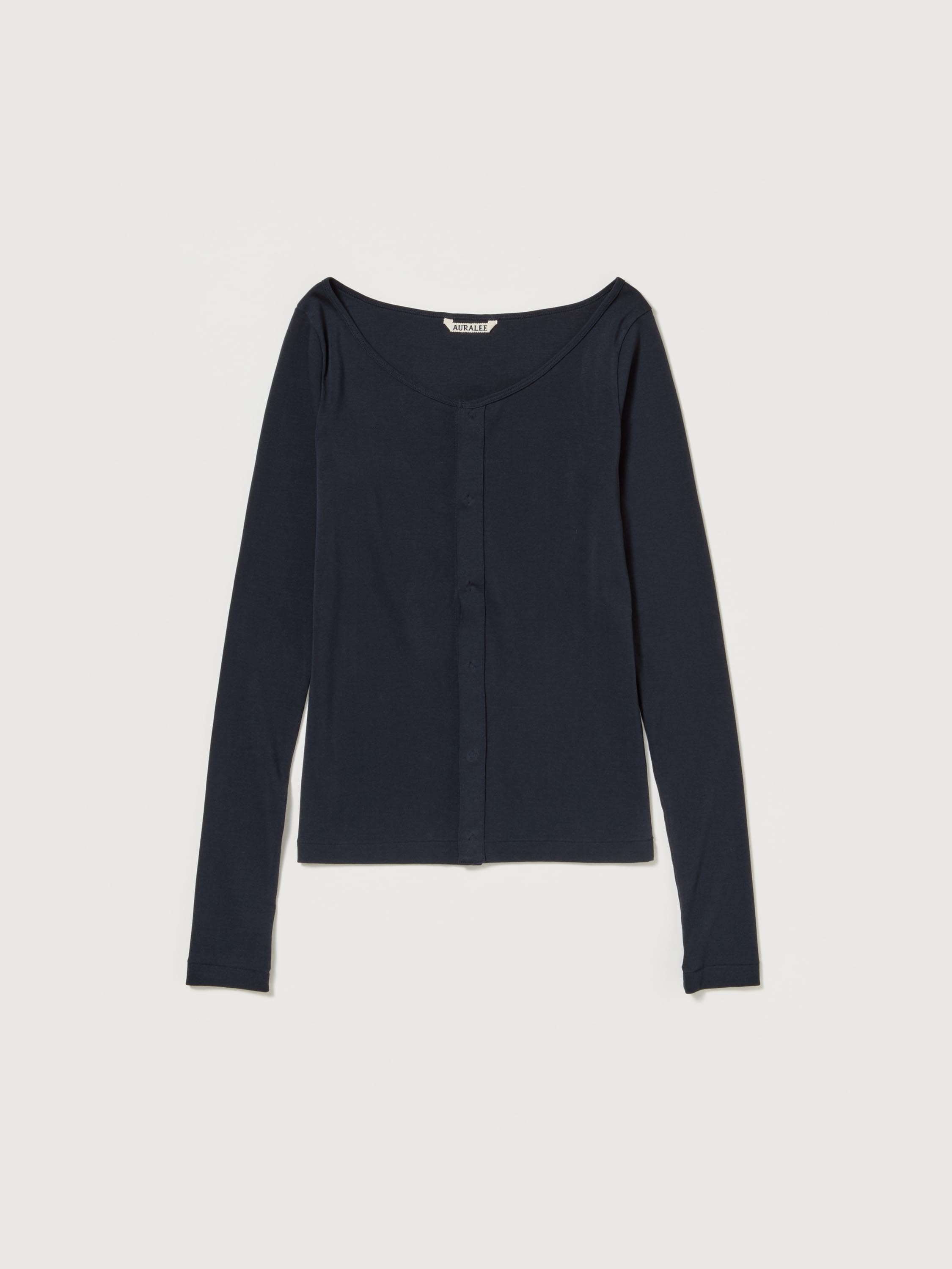 ORGANIC COTTON FINE RIB CARDIGAN 詳細画像 DARK NAVY 1