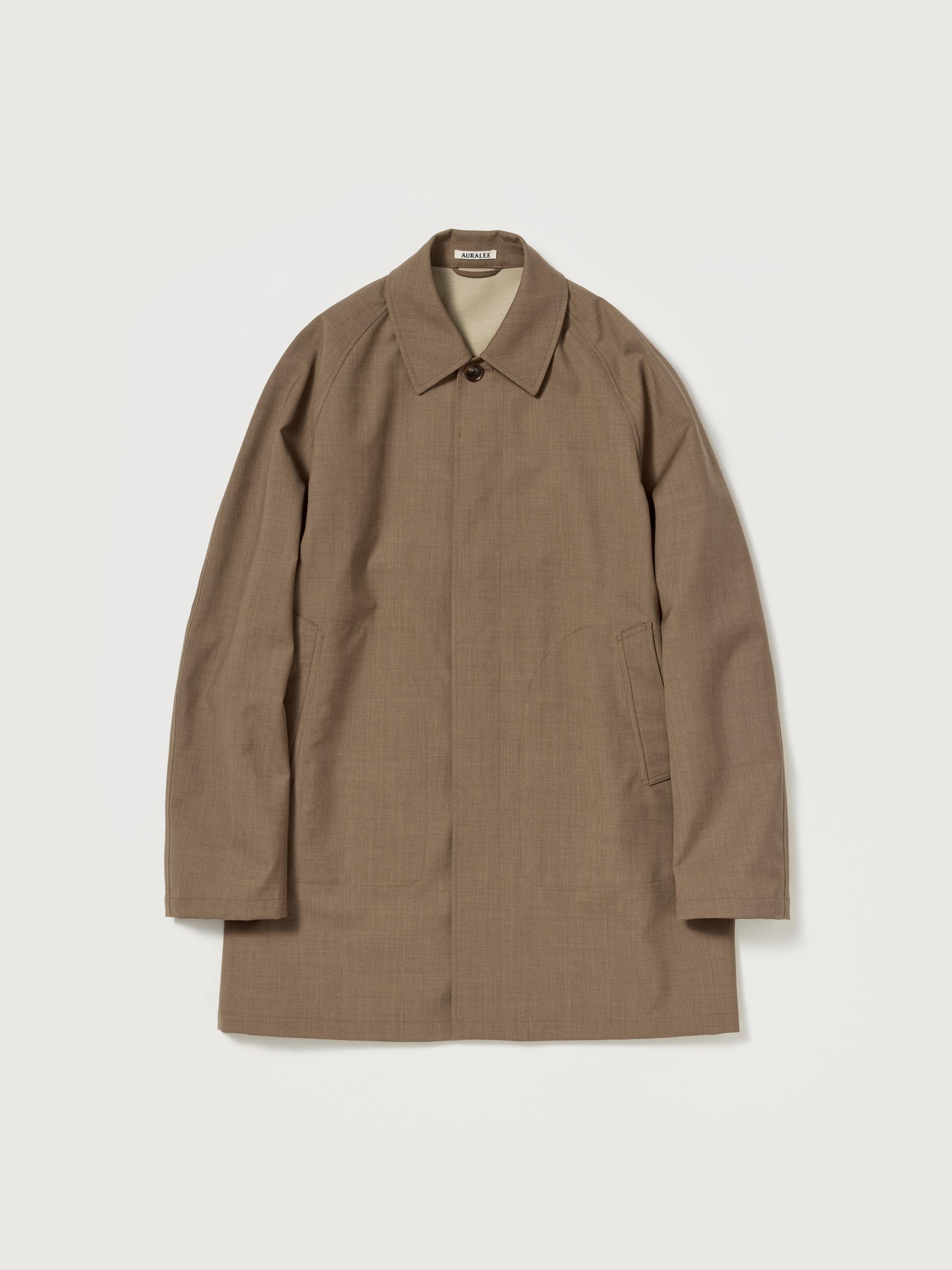 BONDED TROPICAL WOOL SHORT COAT 詳細画像 TOP BROWN 1