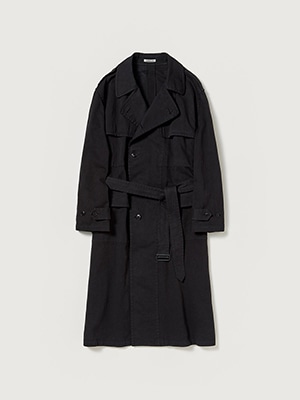 GARMENT-DYED TEXTURED CHINO COAT