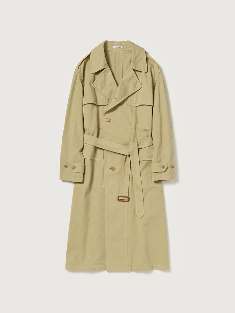 GARMENT-DYED TEXTURED CHINO COAT