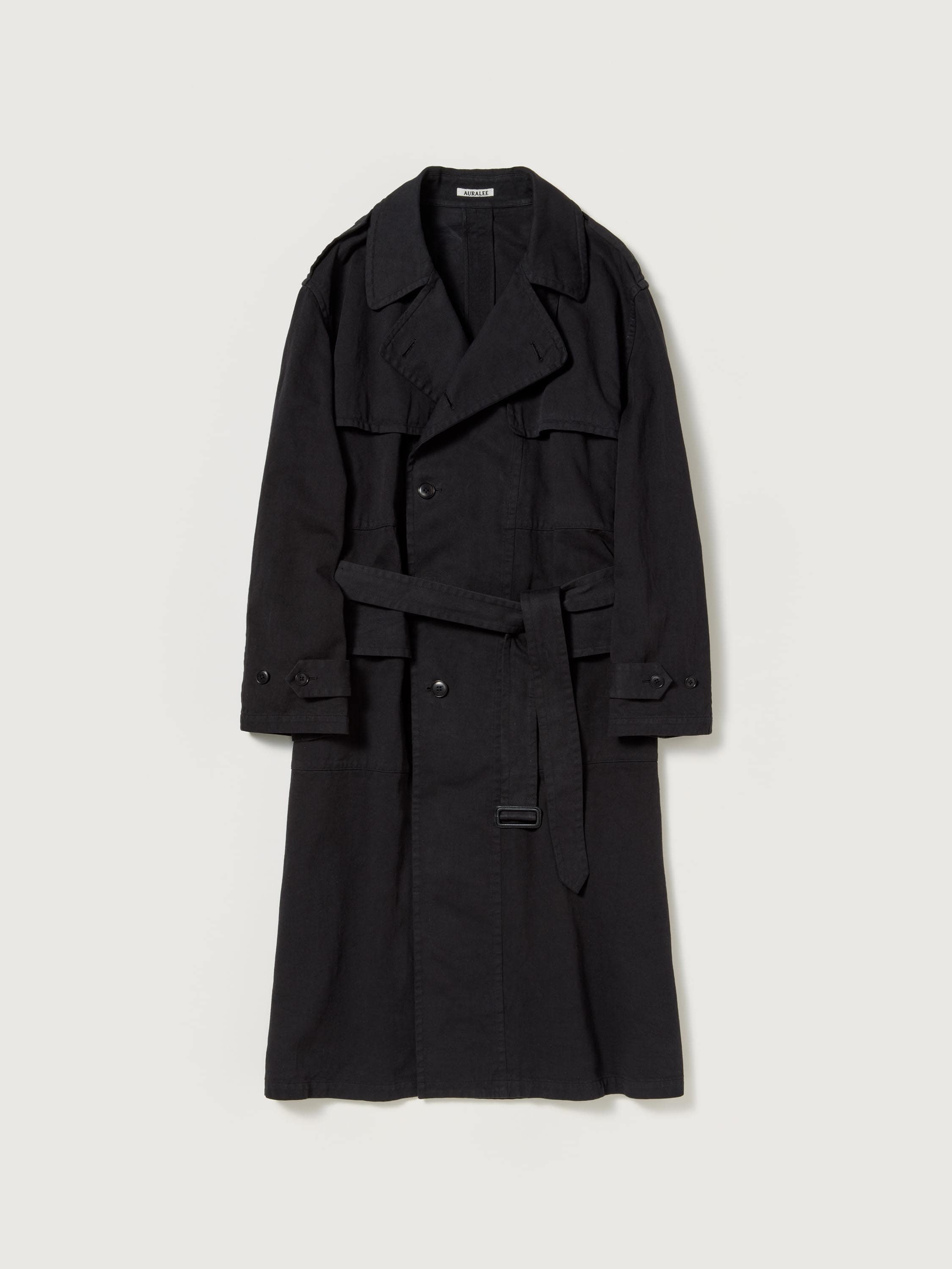 GARMENT-DYED TEXTURED CHINO COAT 詳細画像 BLACK 1