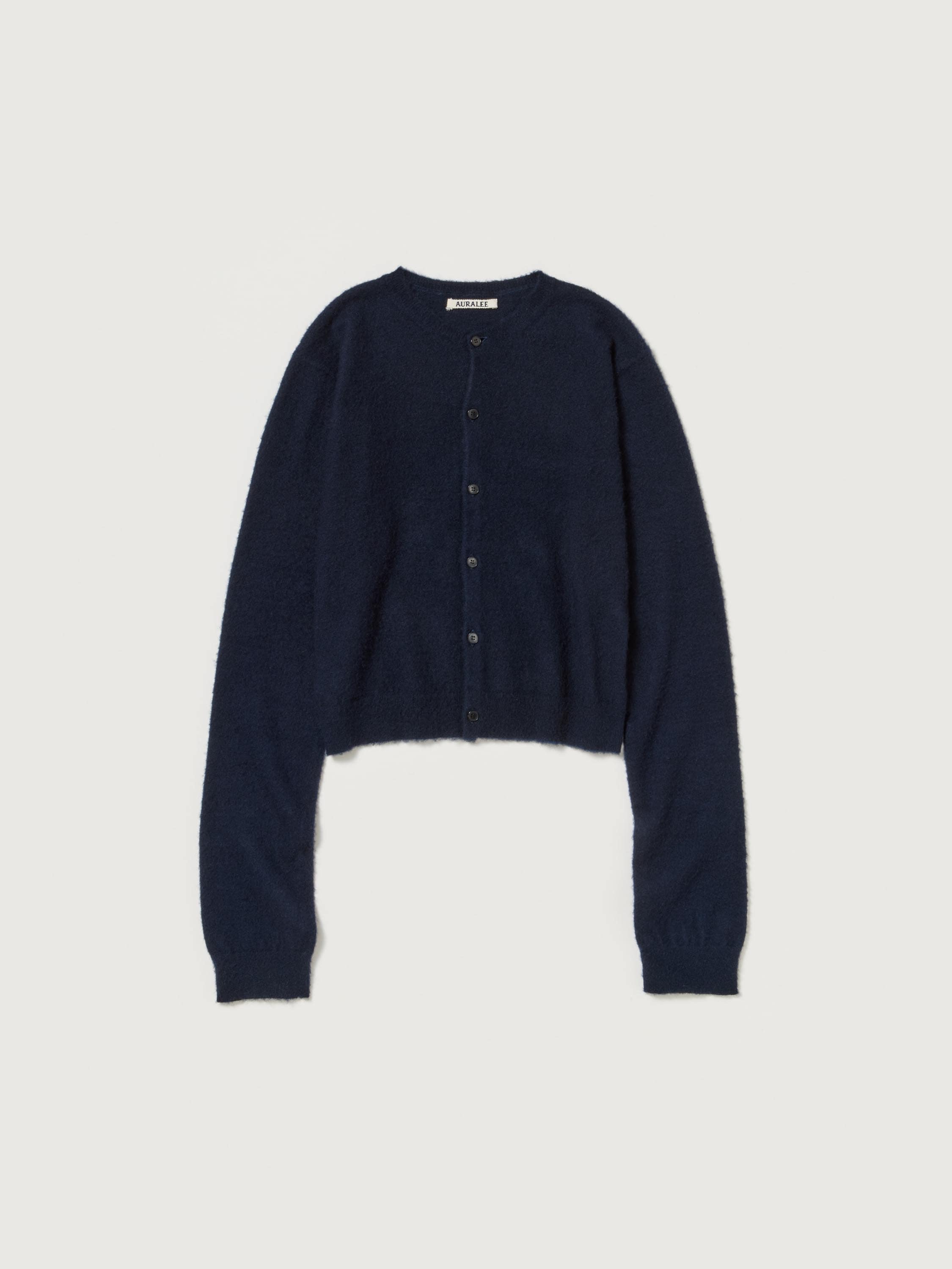 BRUSHED CASHMERE COTTON KNIT CARDIGAN 詳細画像 DARK NAVY 1