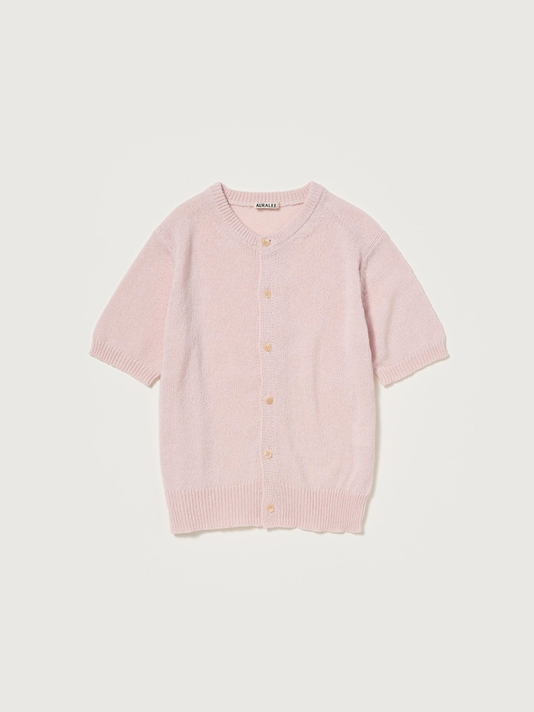 SUMMER CASHMERE KNIT HALF SLEEVED CARDIGAN