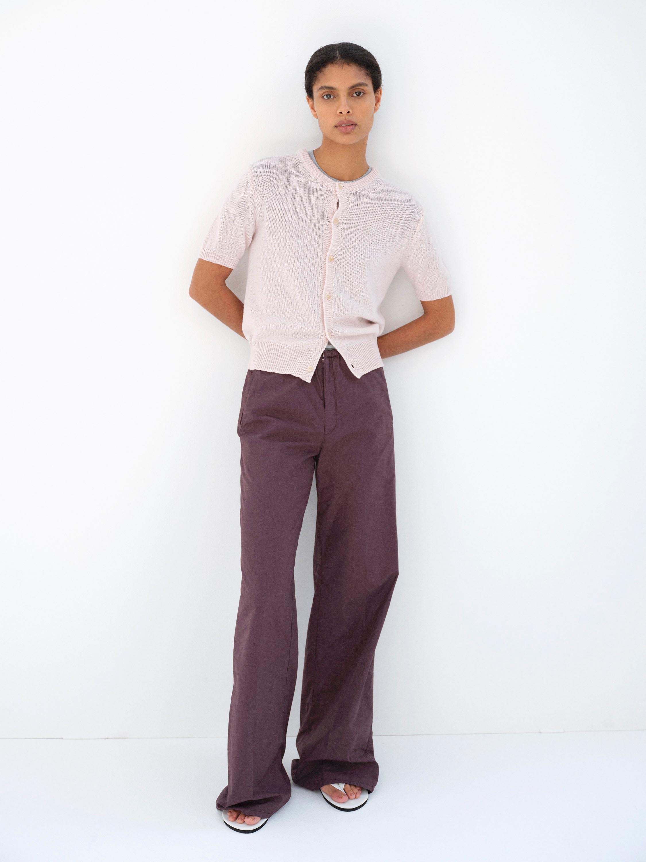 SUMMER CASHMERE KNIT HALF SLEEVED CARDIGAN 詳細画像 LIGHT PINK 1