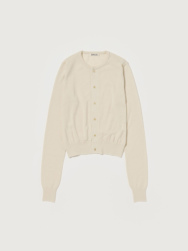 CASHMERE HARD TWIST KNIT CARDIGAN - AURALEE Official Website