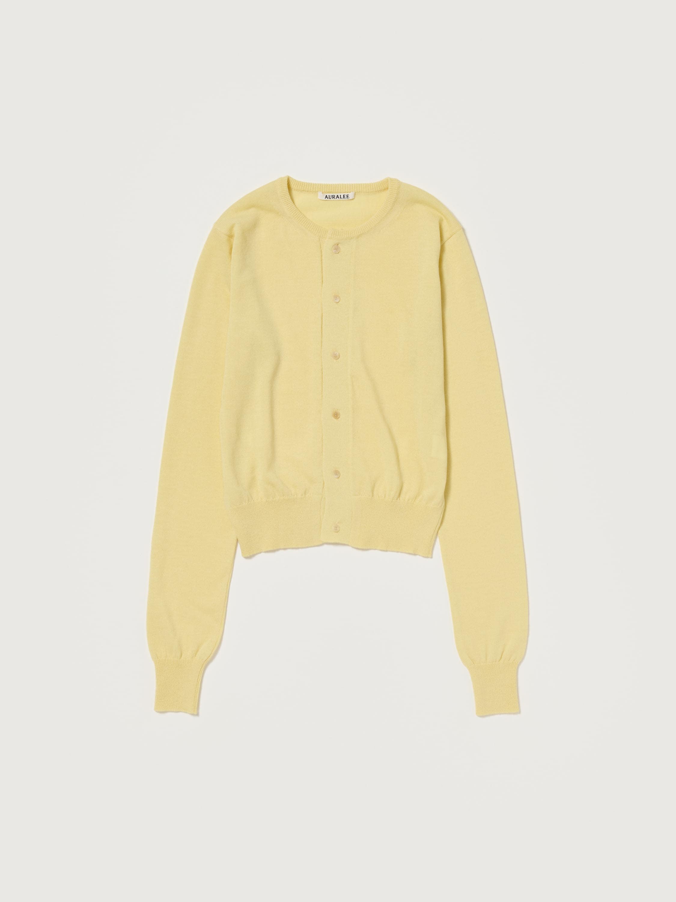 CASHMERE HARD TWIST KNIT CARDIGAN 詳細画像 LIGHT YELLOW 4