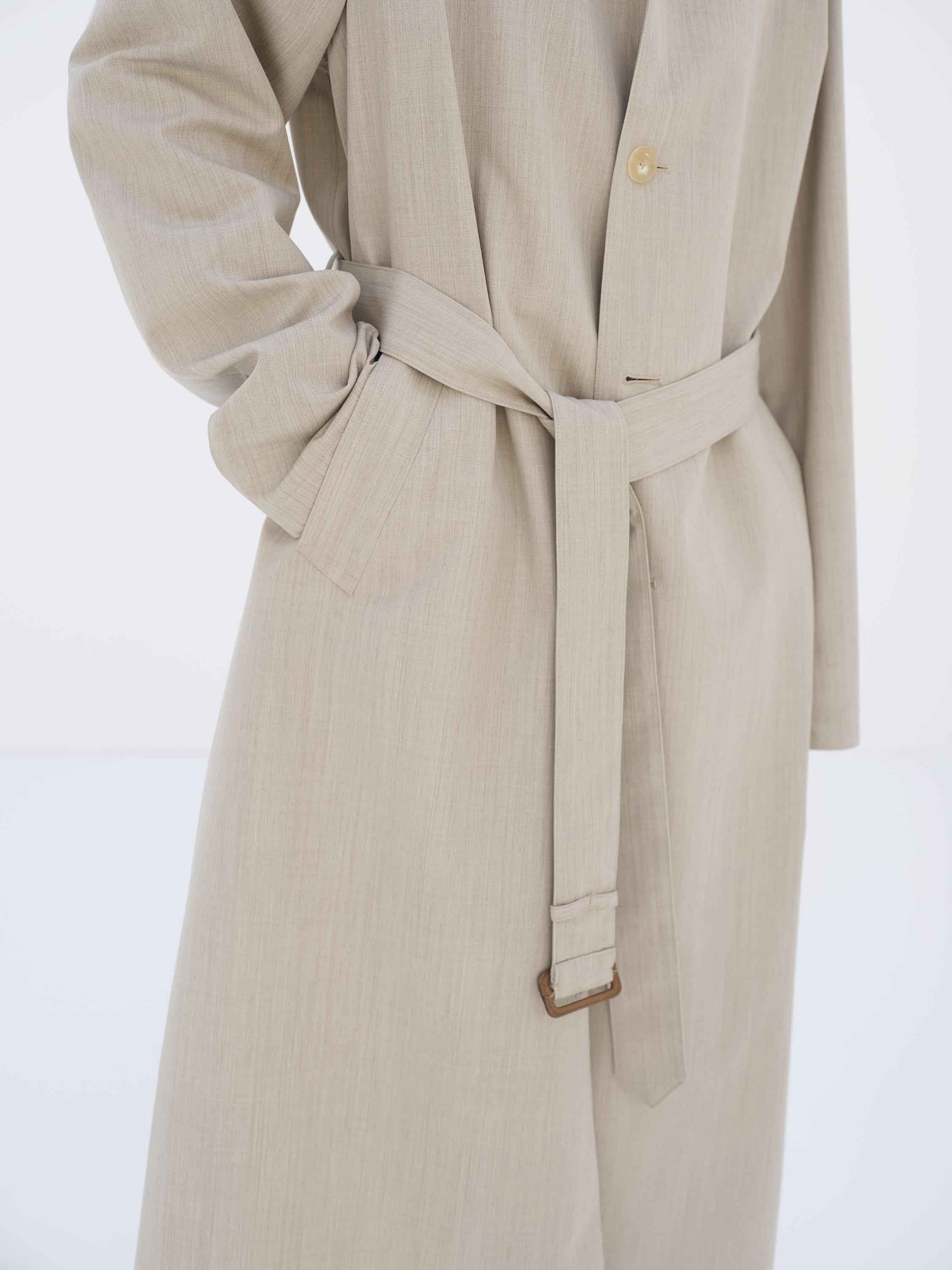 WOOL MAX CANVAS COAT 詳細画像 TOP GRAY BEIGE 4