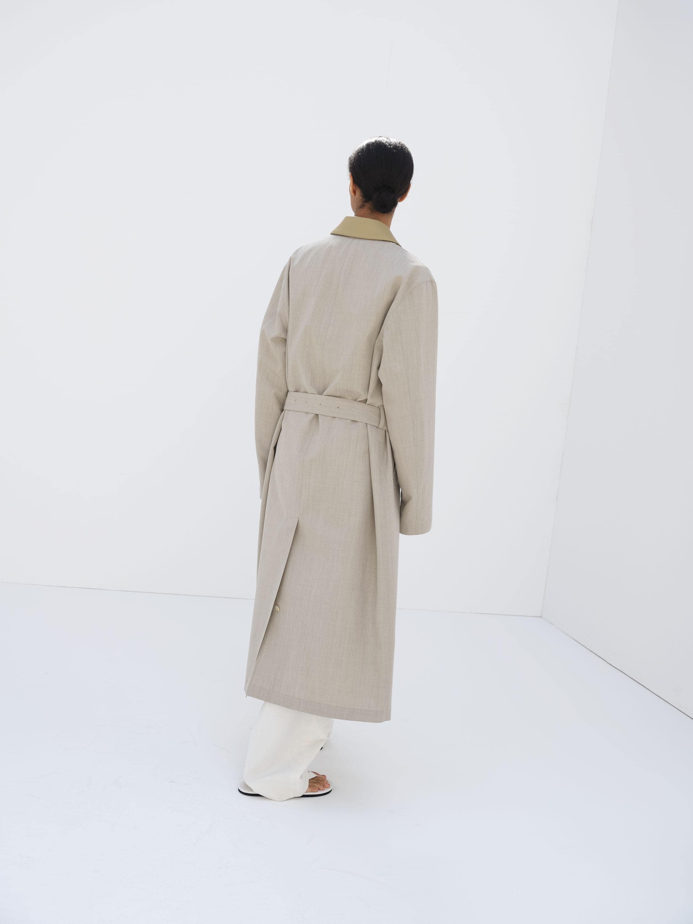 WOOL MAX CANVAS COAT 詳細画像 TOP GRAY BEIGE 5