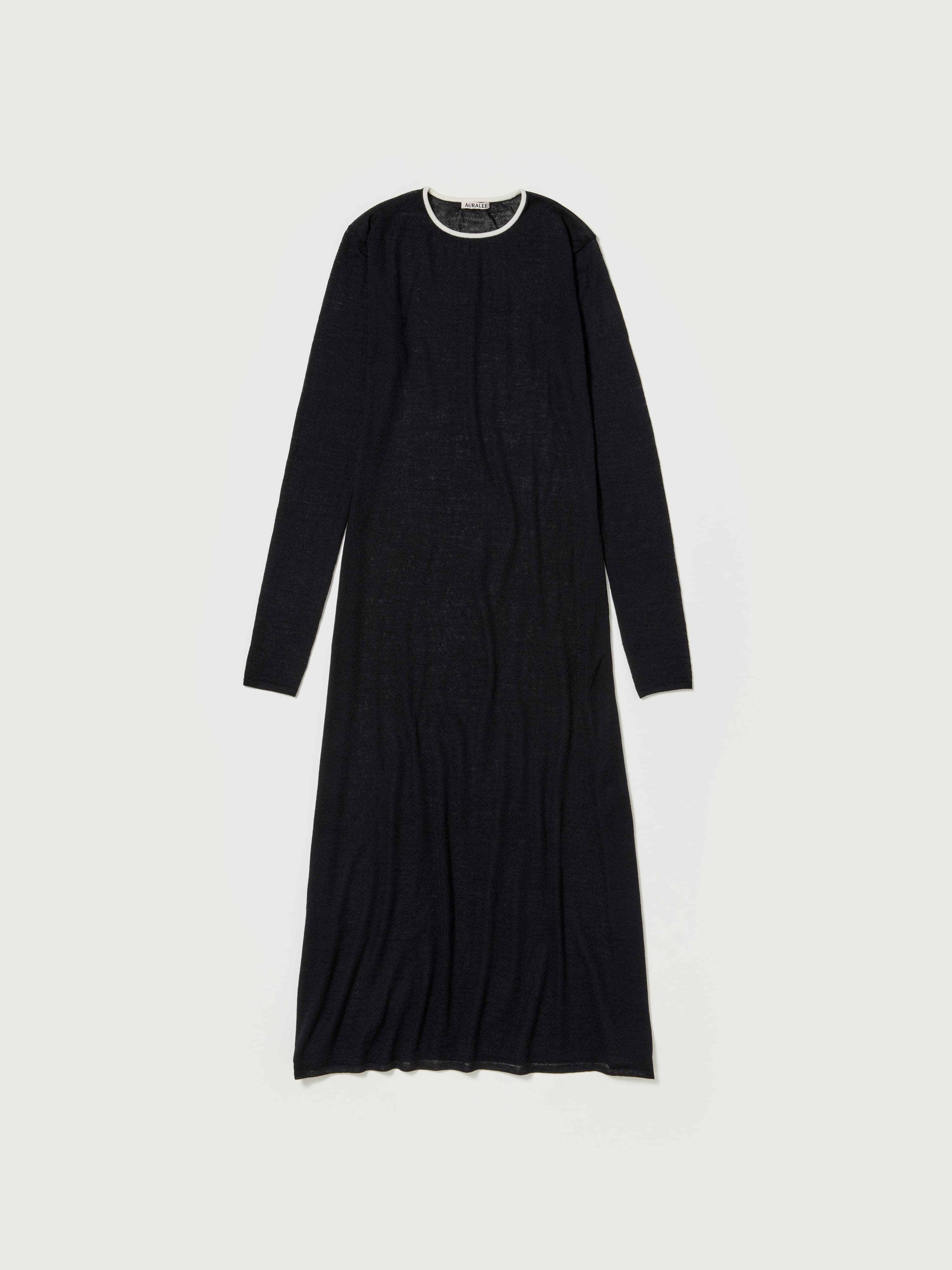 HARD TWIST HIGH GAUGE WOOL SILK KNIT DRESS 詳細画像 BLACK 5