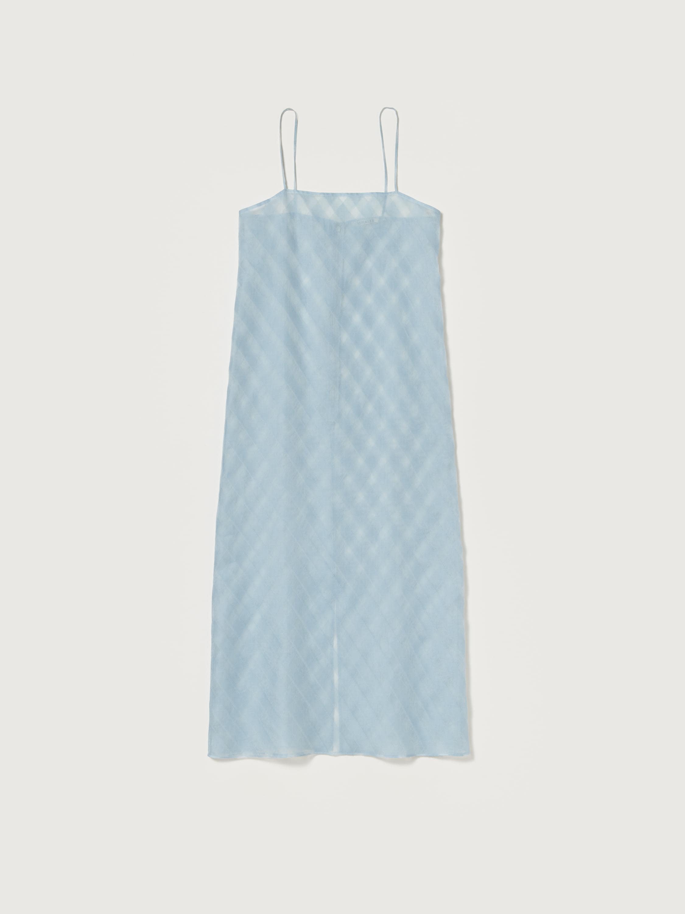 SHEER SILK COTTON CUT JACQUARD CAMISOLE DRESS 詳細画像 LIGHT BLUE 1