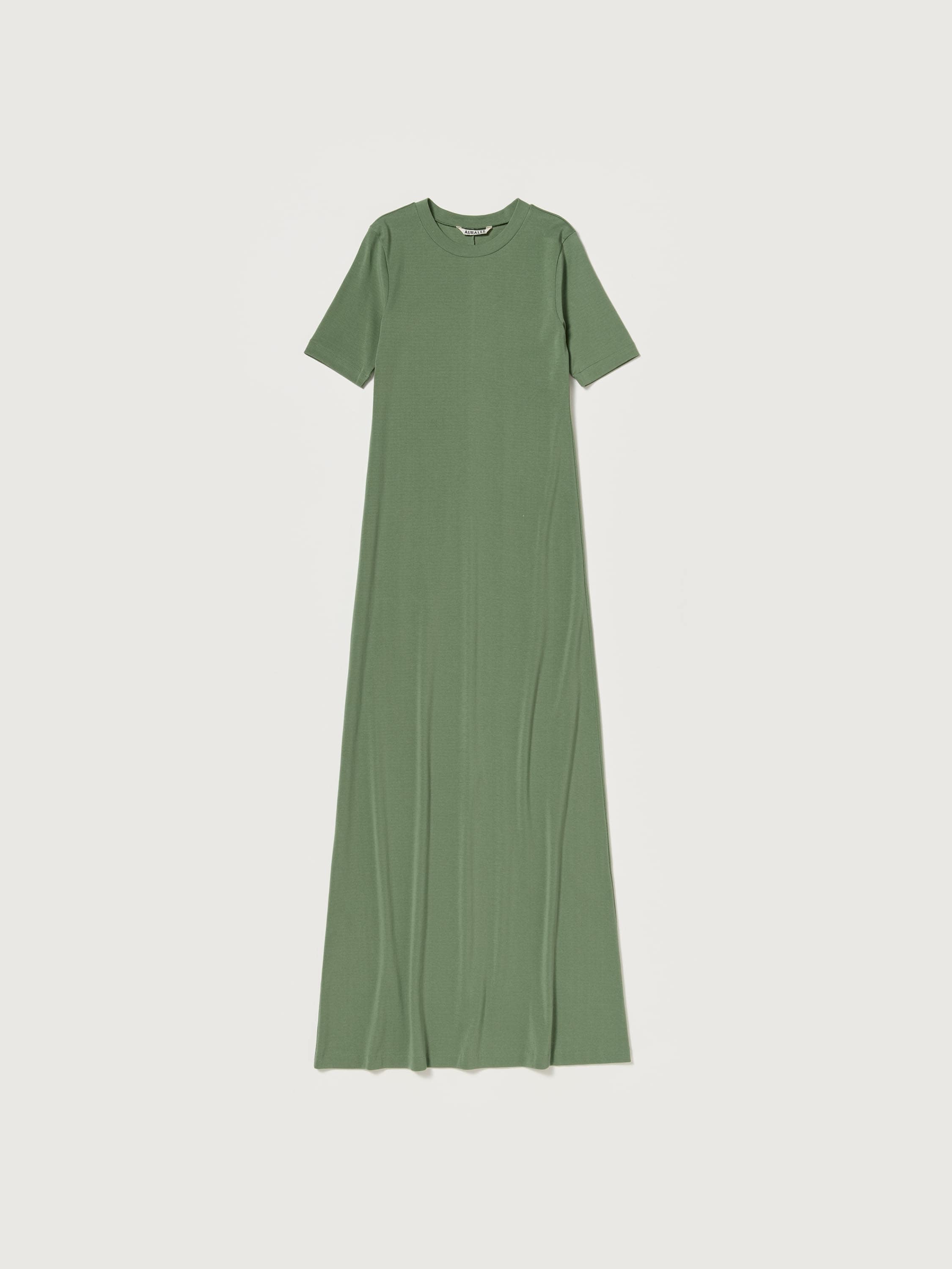 ORGANIC COTTON FINE RIB DRESS 詳細画像 SAGE GREEN 1