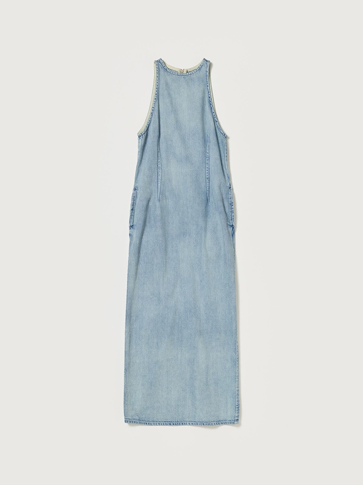 FADED SELVEDGE LIGHT DENIM DRESS