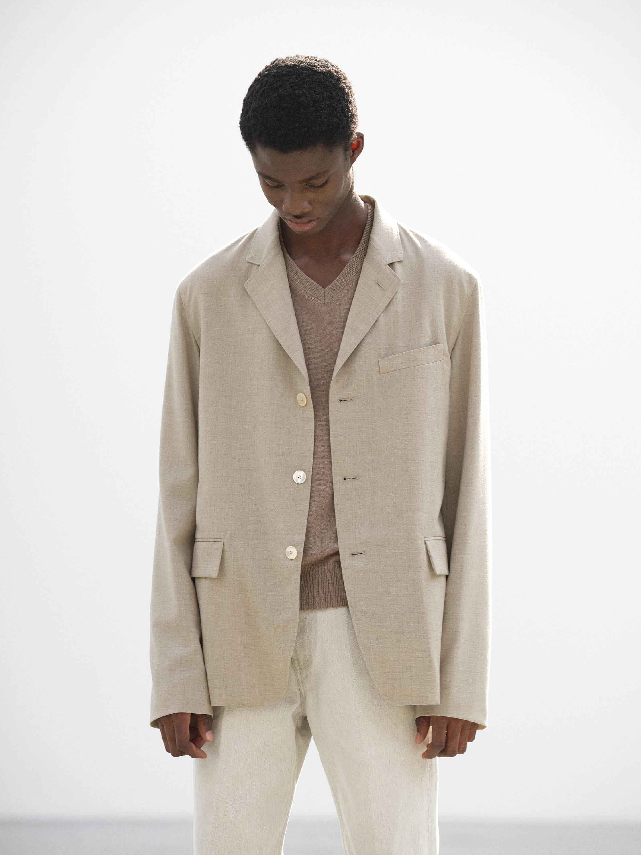 SUMMER TWIST CASHMERE PORA JACKET 詳細画像 TOP BROWN BEIGE 1