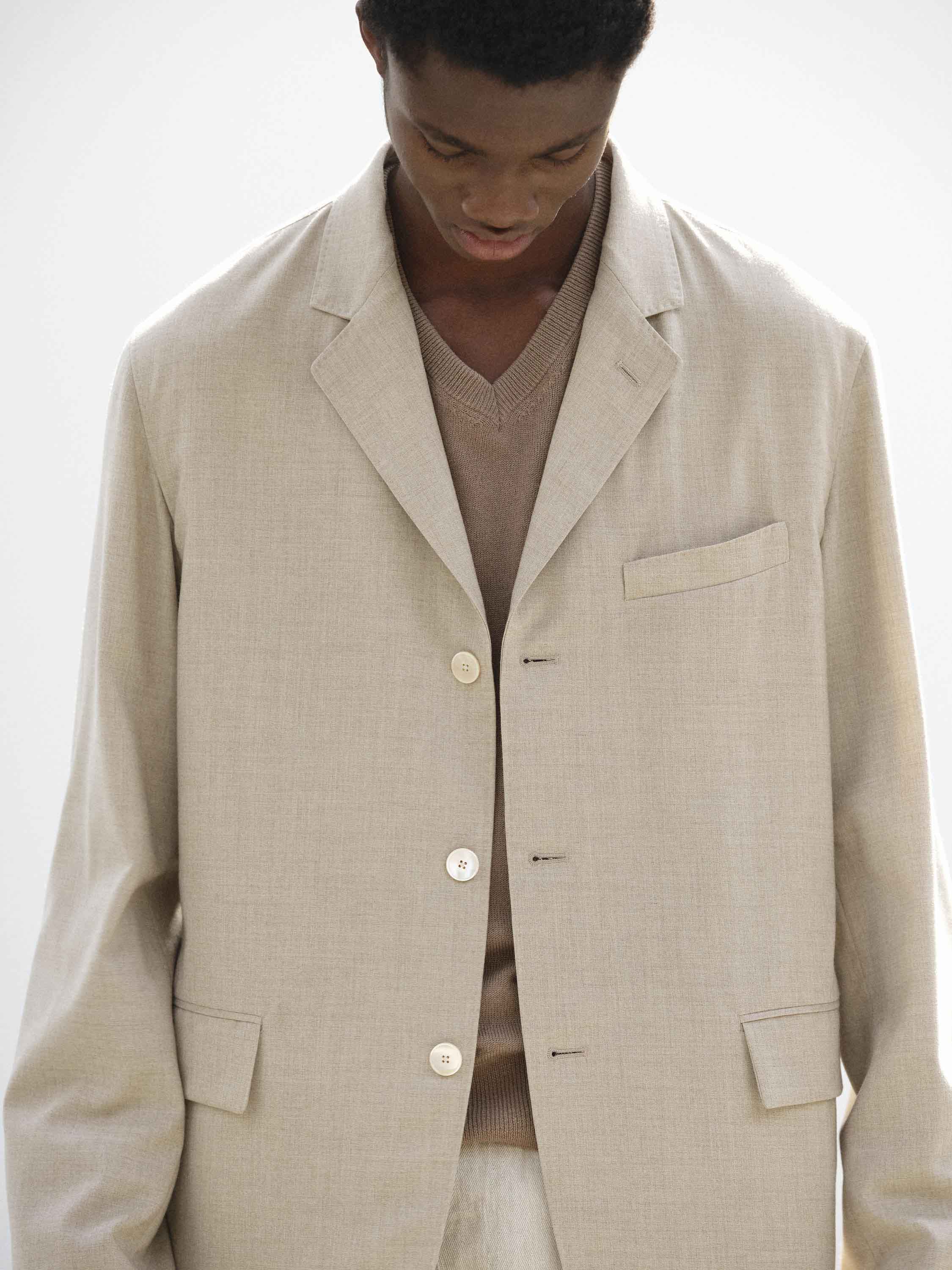 SUMMER TWIST CASHMERE PORA JACKET 詳細画像 TOP BROWN BEIGE 3