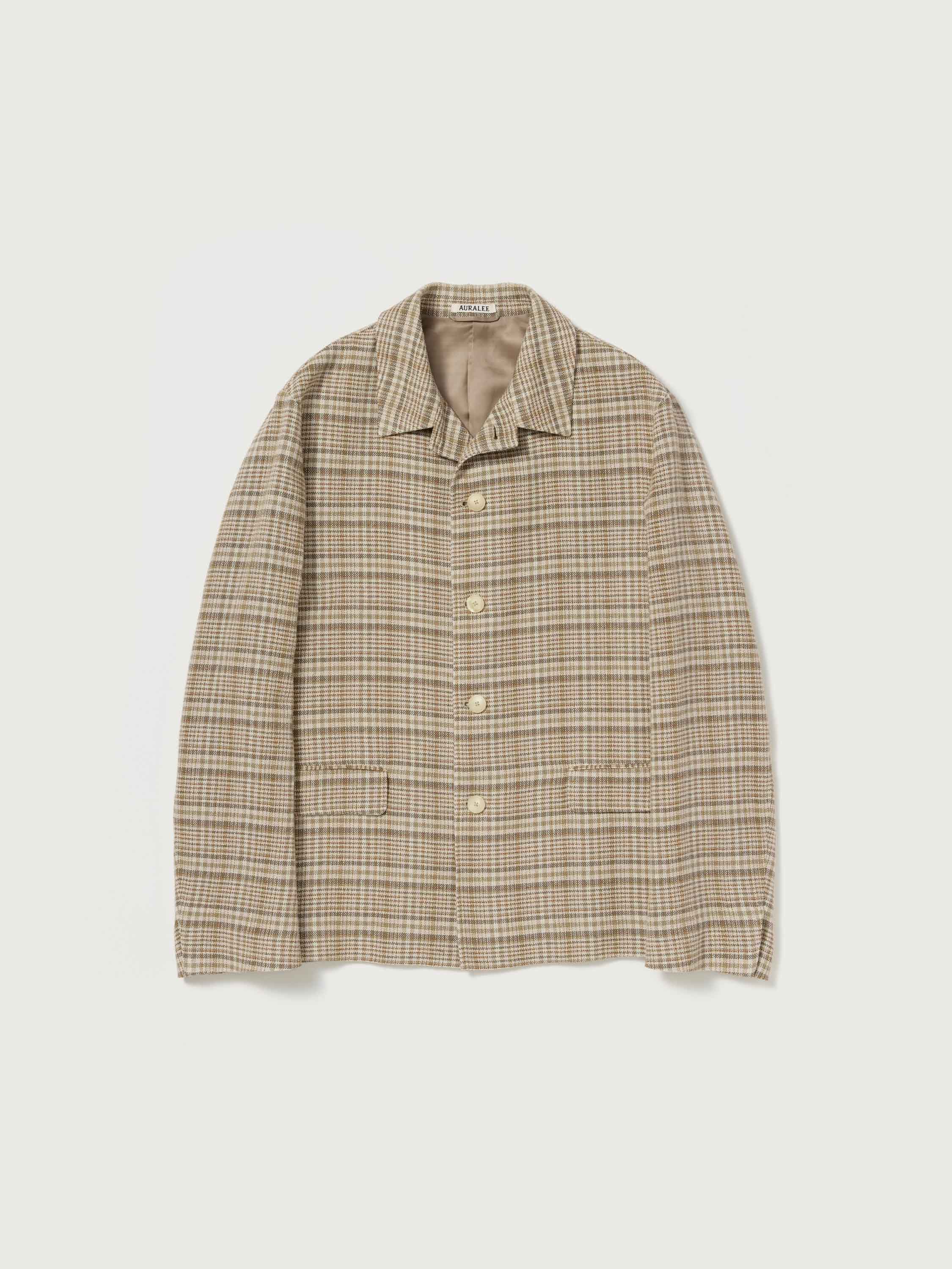 SILK LINEN NEP CHECK JACKET 詳細画像 IVORY BEIGE CHECK 5