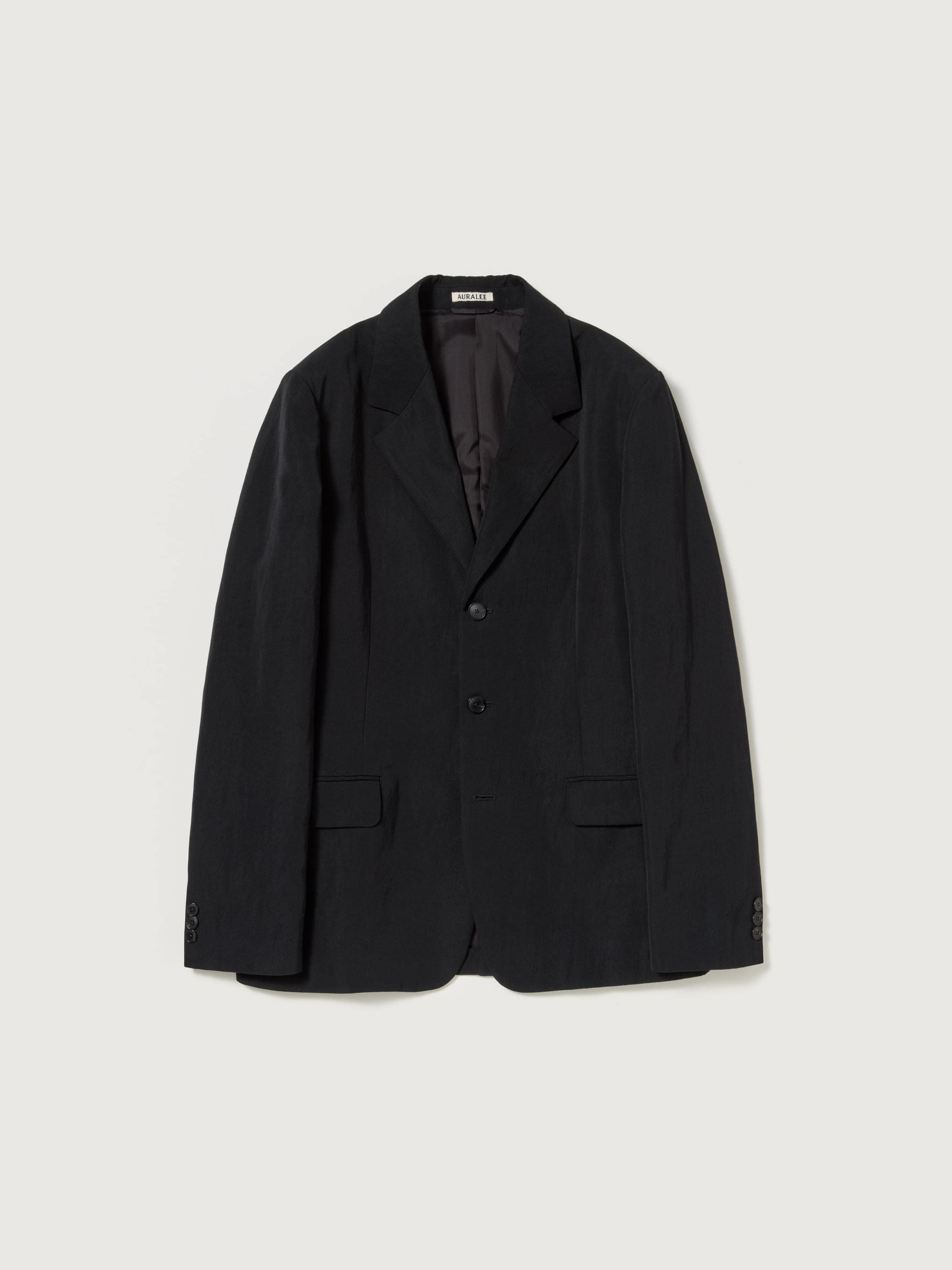 HIGH-TWIST WOOL LINEN TWILL JACKET 詳細画像 BLACK 5
