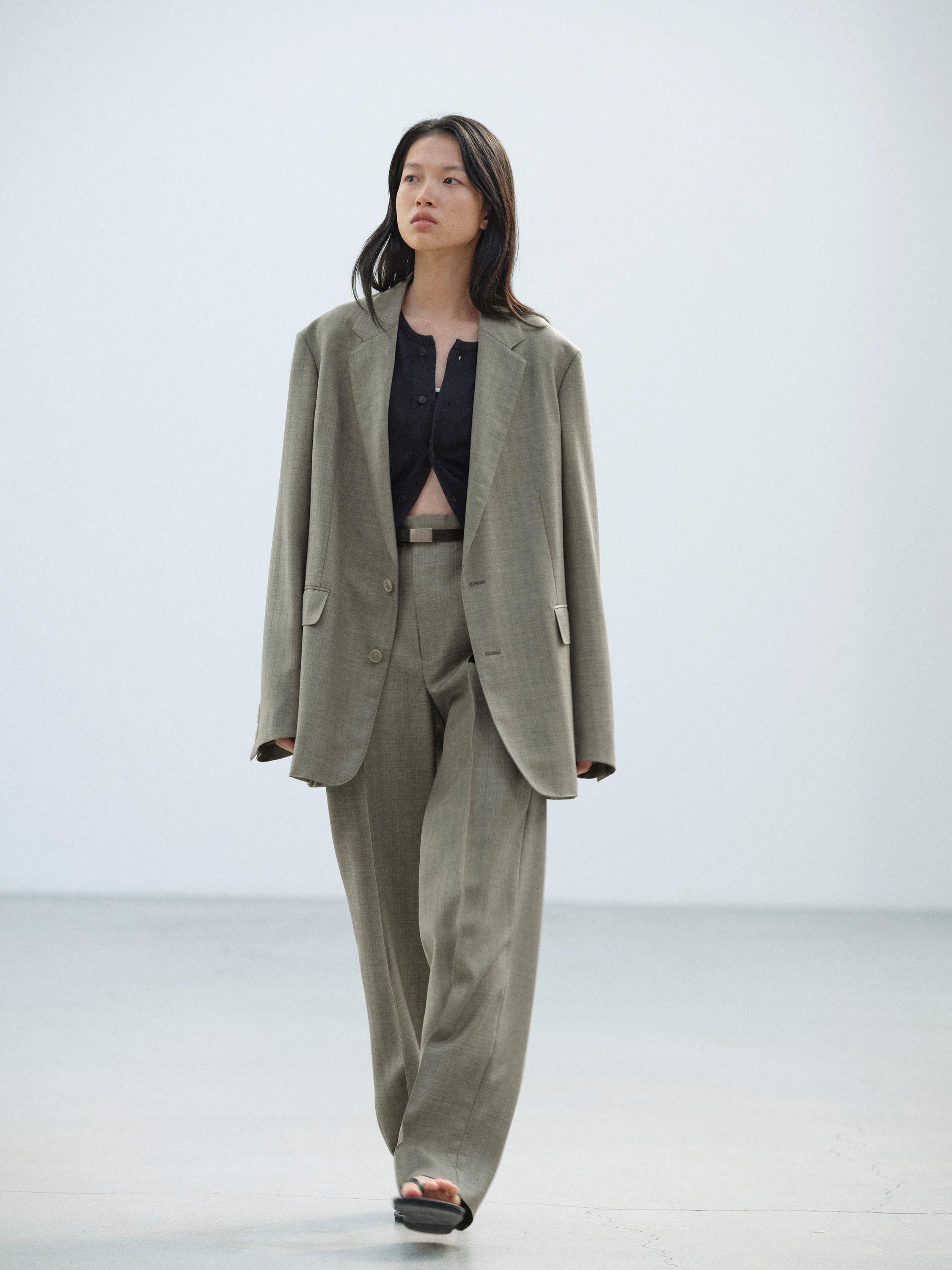 BLUEFACED WOOL JACKET 詳細画像 KHAKI GRAY STRIPE 4