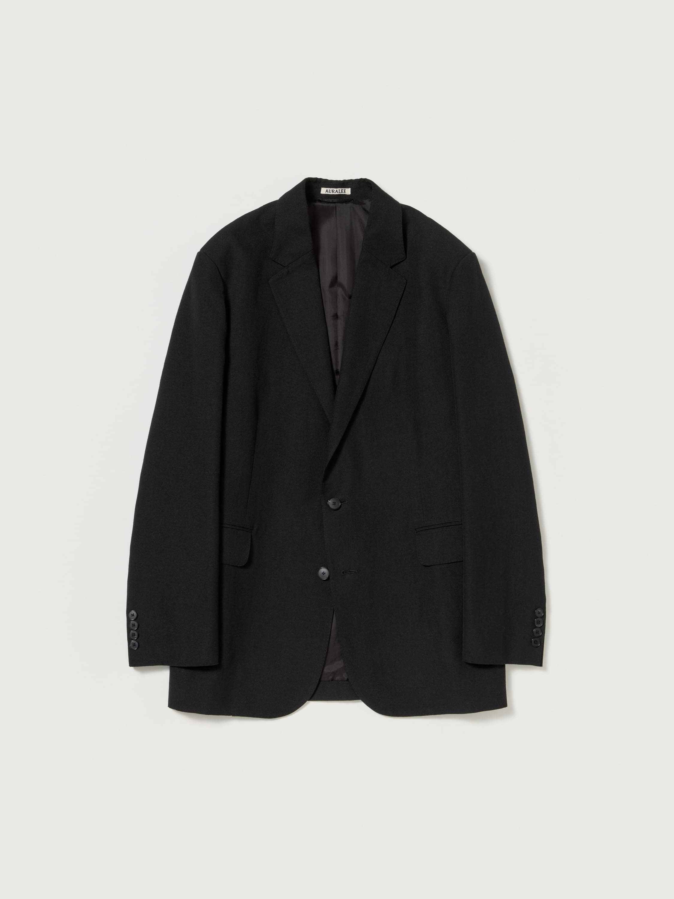 WOOL COTTON LINEN OX JACKET 詳細画像 BLACK 4