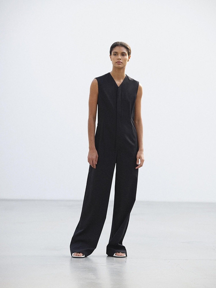 LIGHT WOOL MAX GABARDINE JUMPSUIT