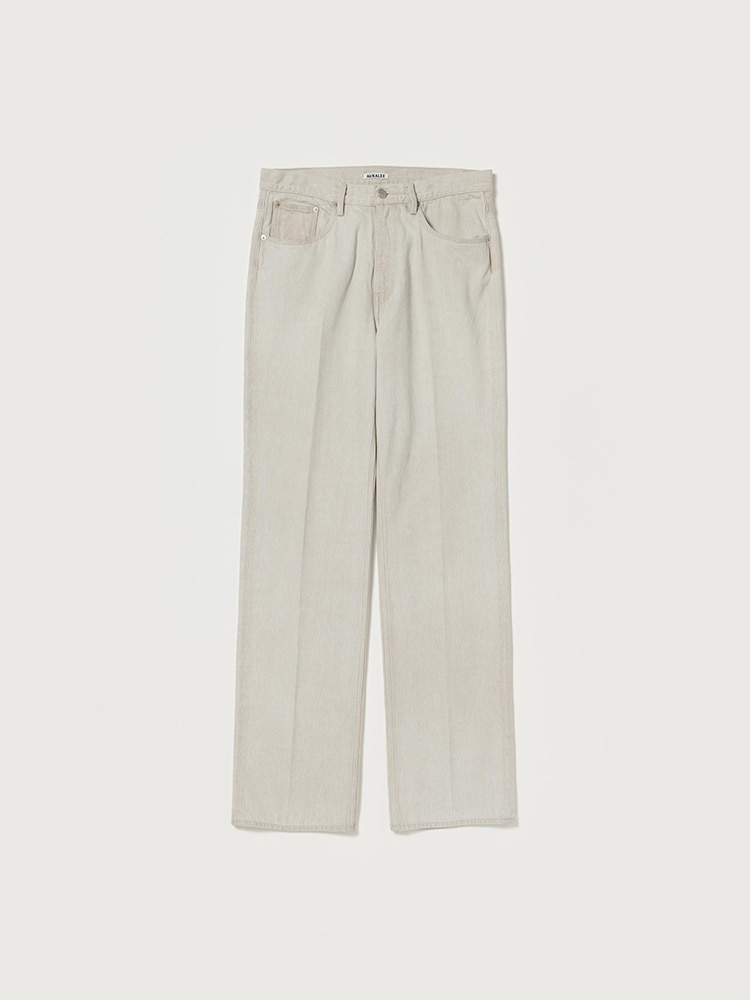 FADED HARD TWIST BROWN DENIM 5P PANTS