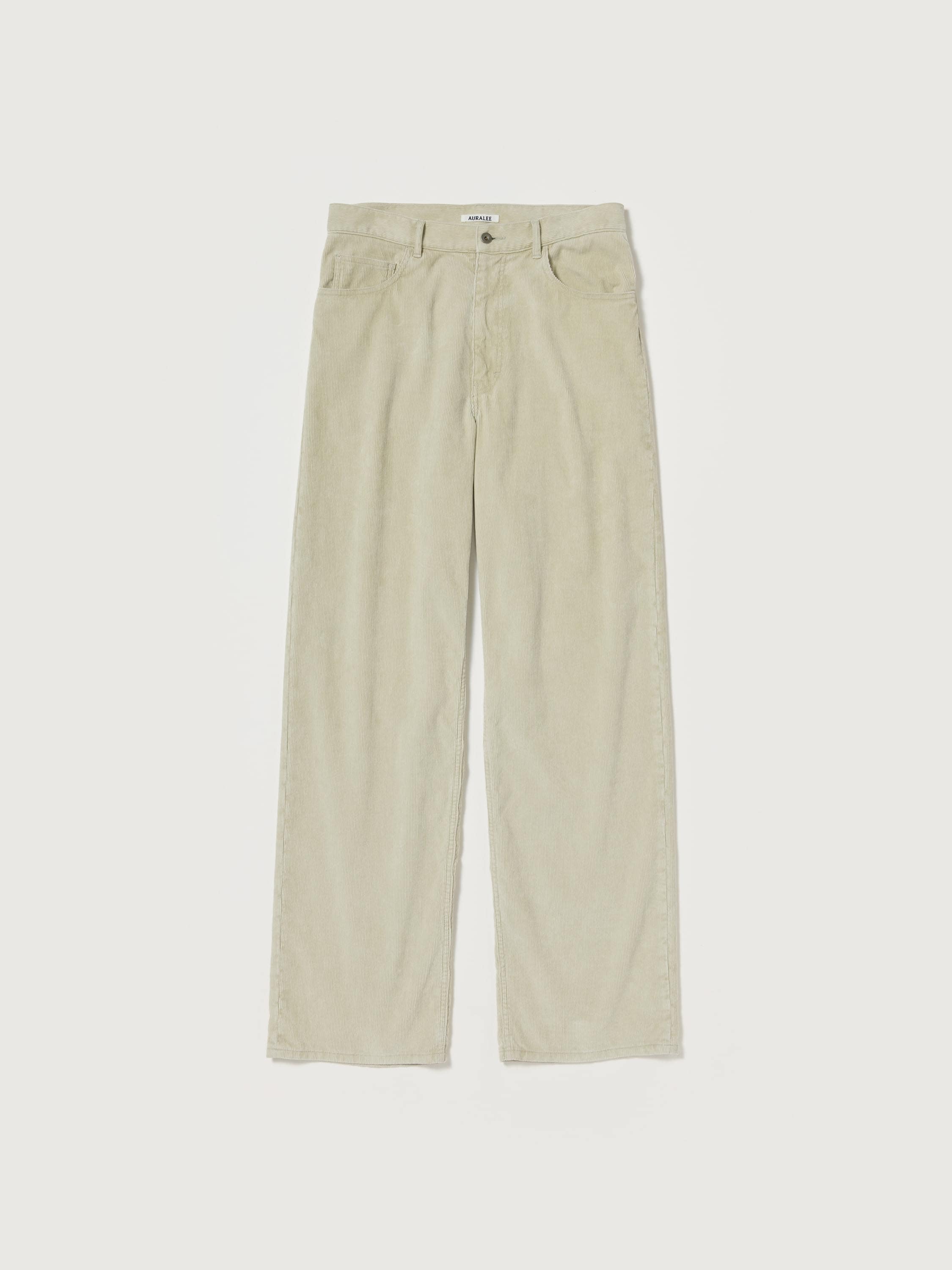 GARMENT-DYED FINX CORDUROY 5P WIDE PANTS 詳細画像 WHITE KHAKI 1