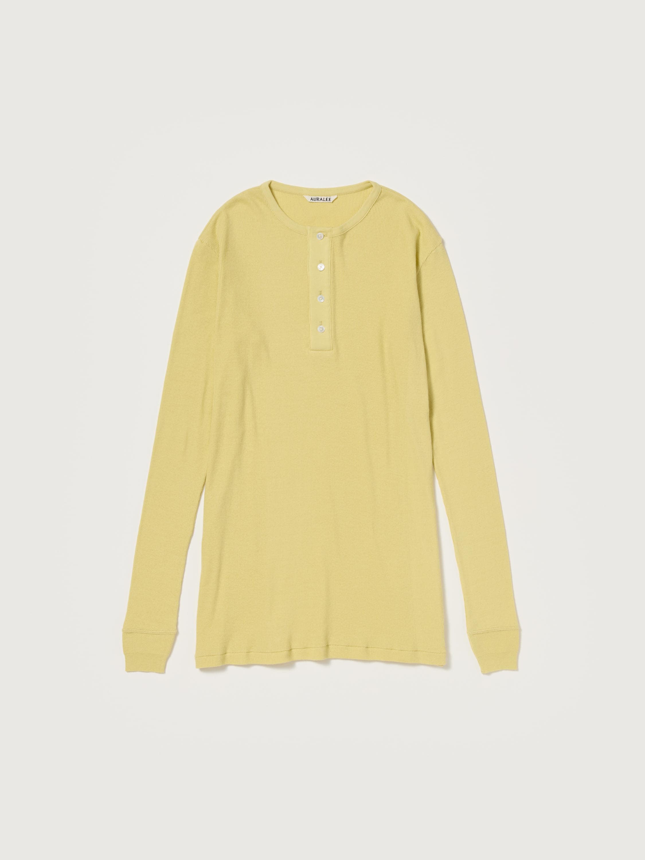 ORGANIC SOFT RIB HENLEY NECK P/O 詳細画像 DUSTY YELLOW 1