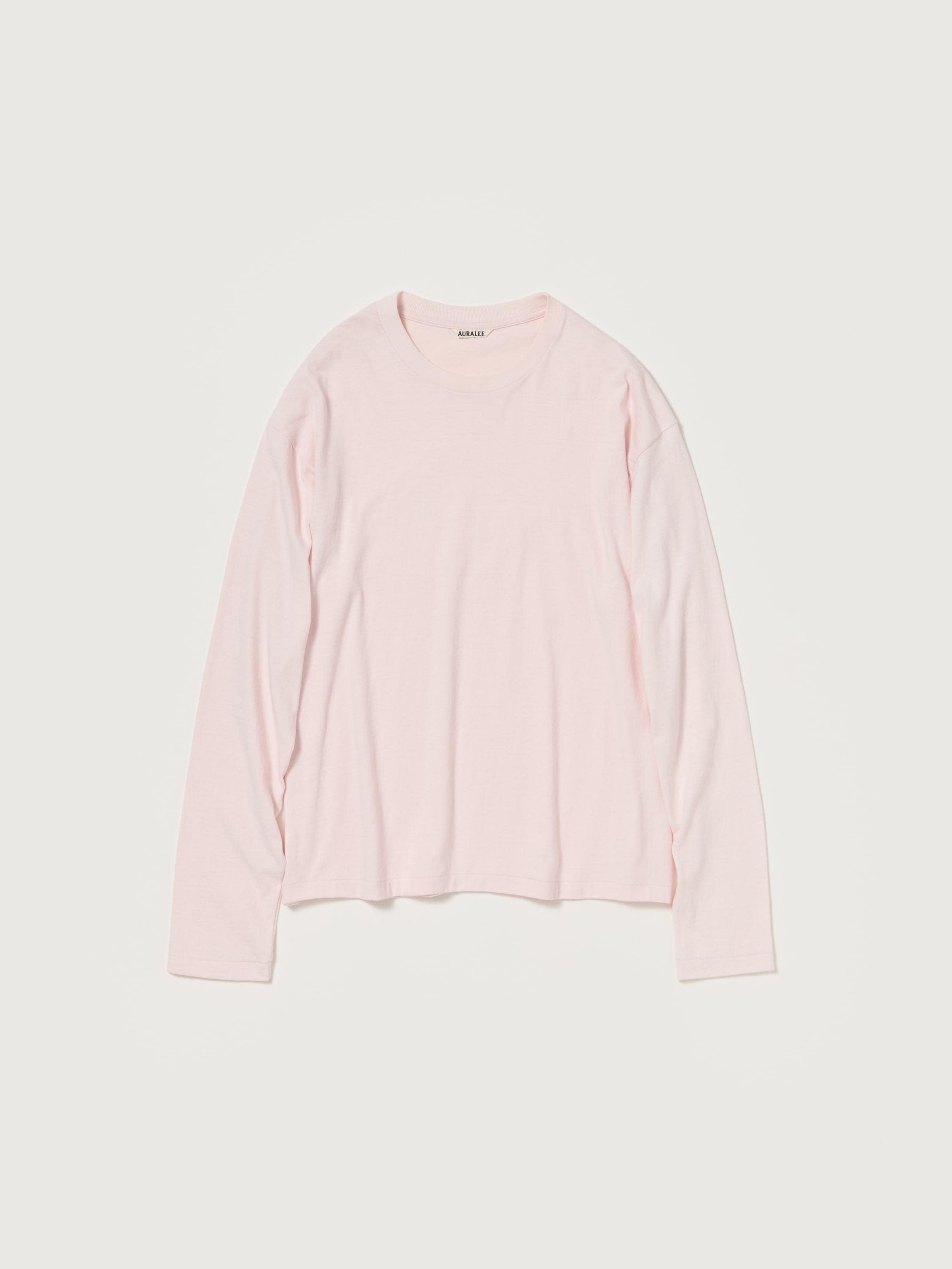 BRUSHED ORGANIC COTTON JERSEY L/S TEE 詳細画像 PALE PINK 2